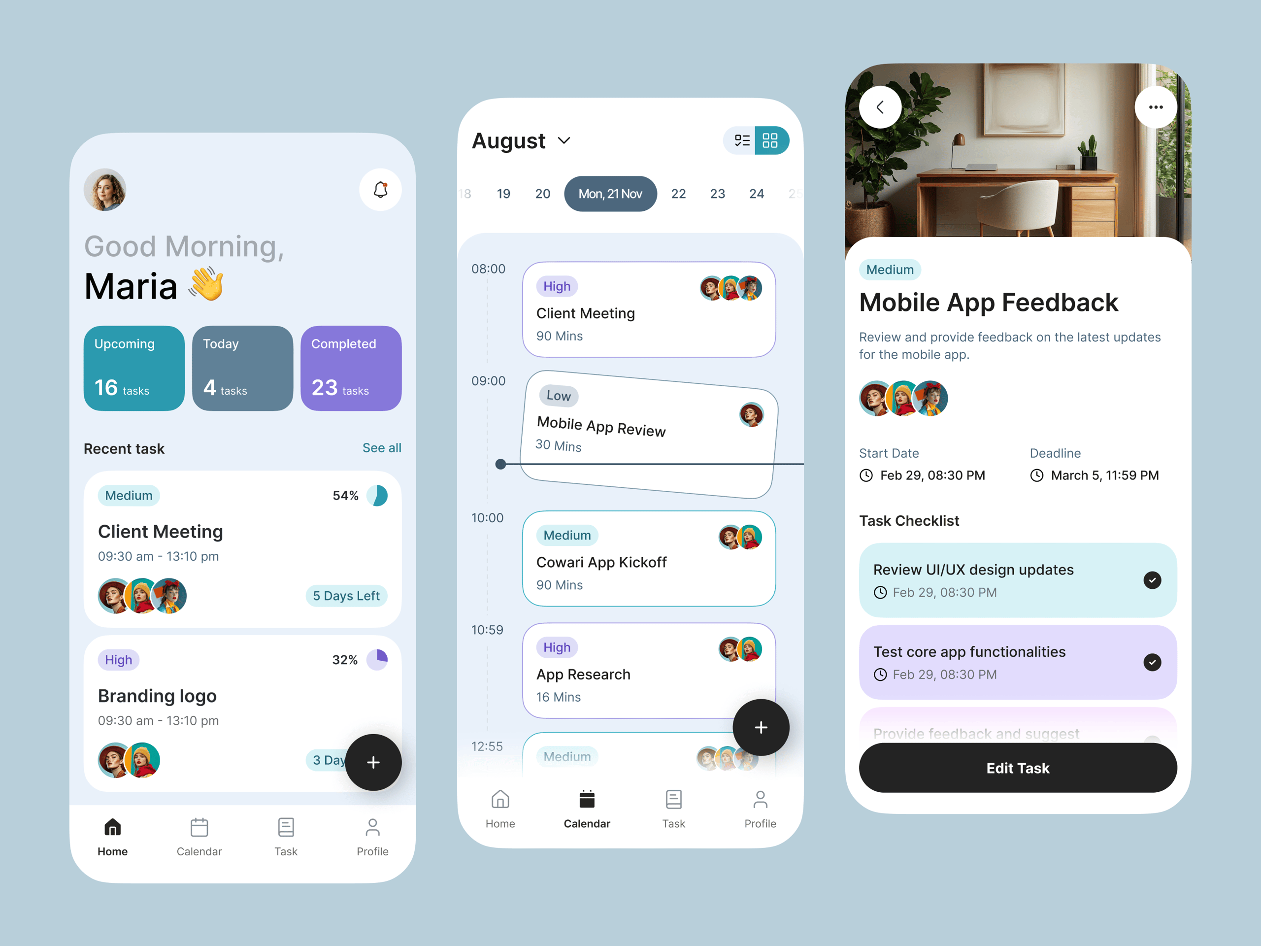 Task Manager App Design