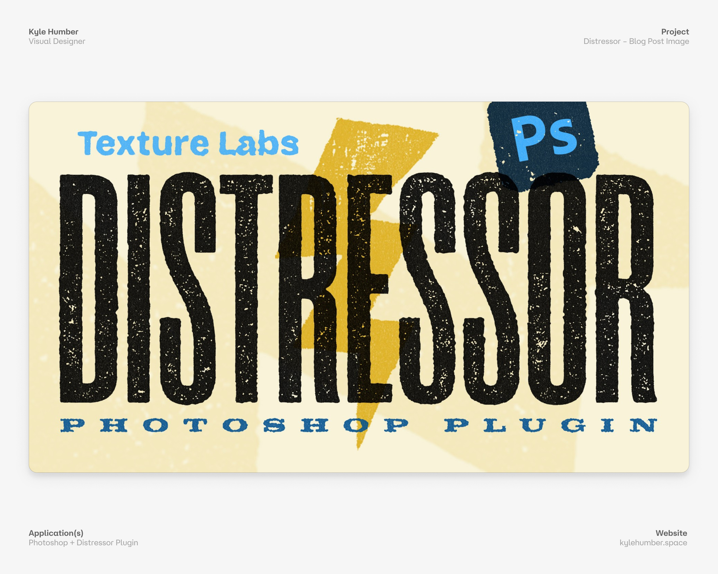 Distressor Photoshop Plugin – Blog Cover Image