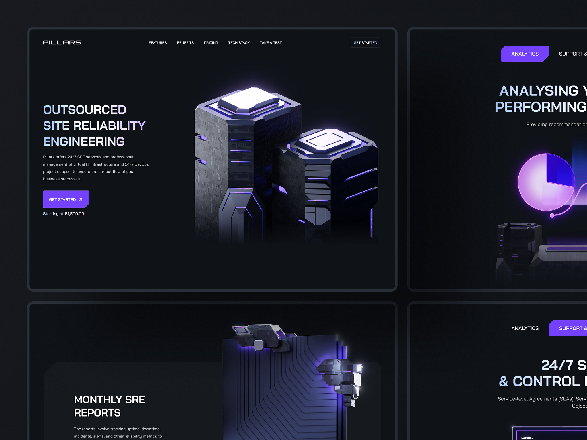 Website Design for Outsourcing SRE Platform