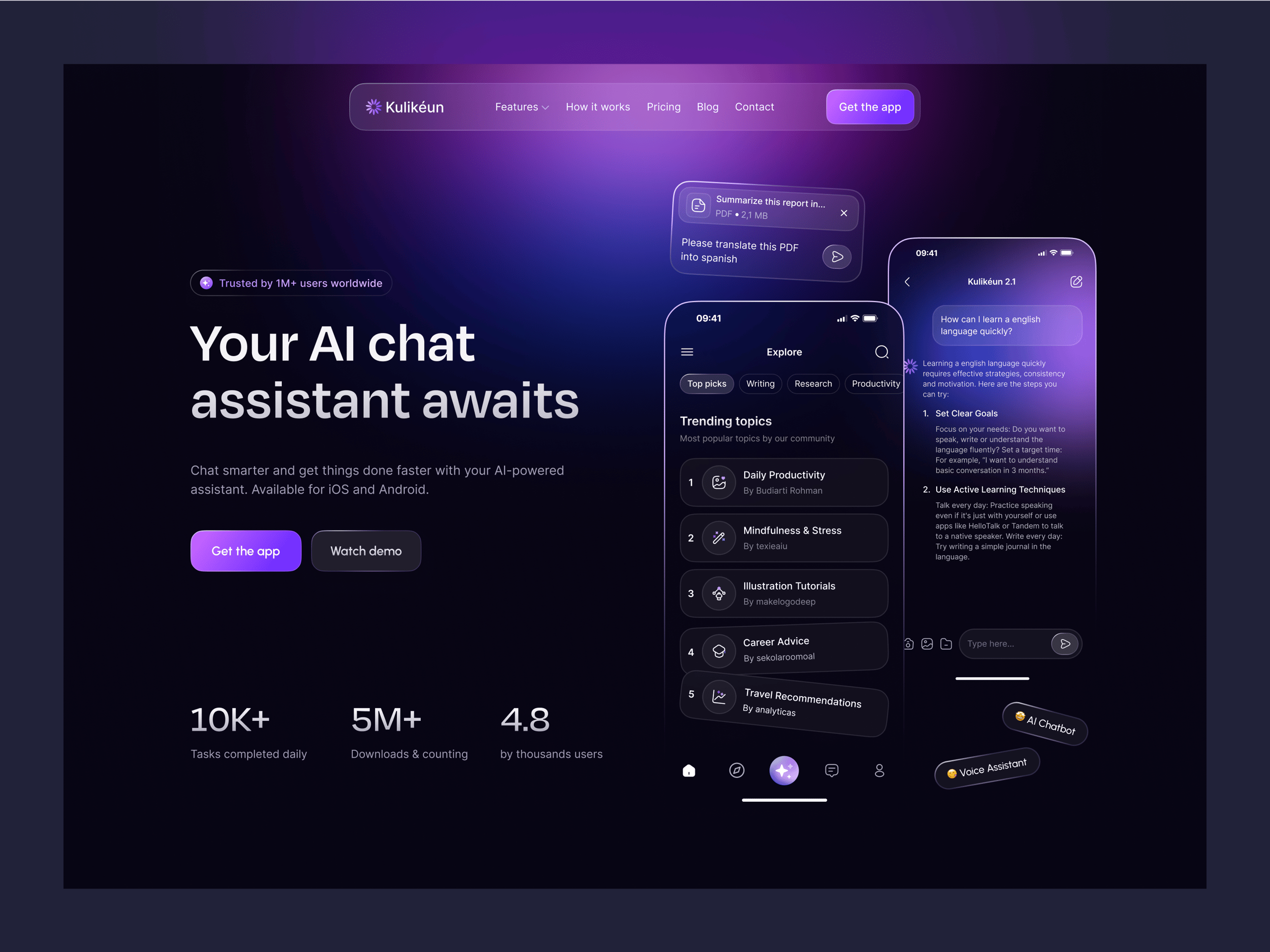 Chat AI Landing Page