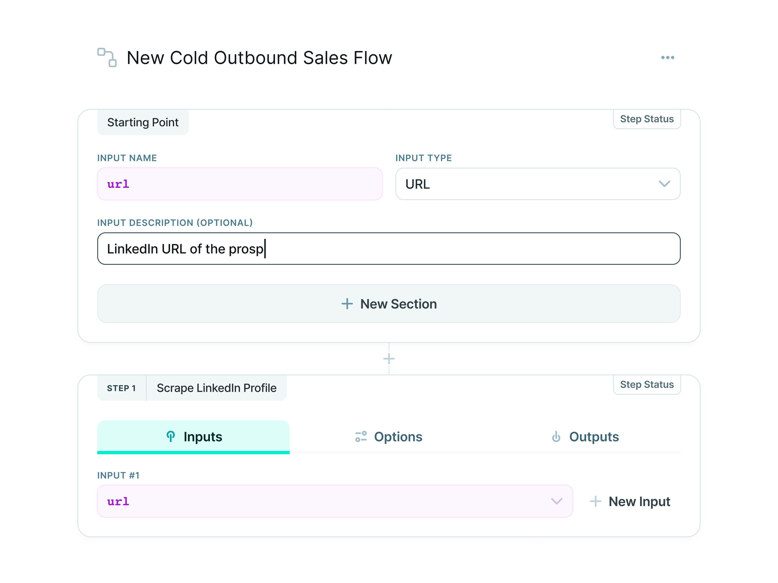 copy.ai Workflows UI