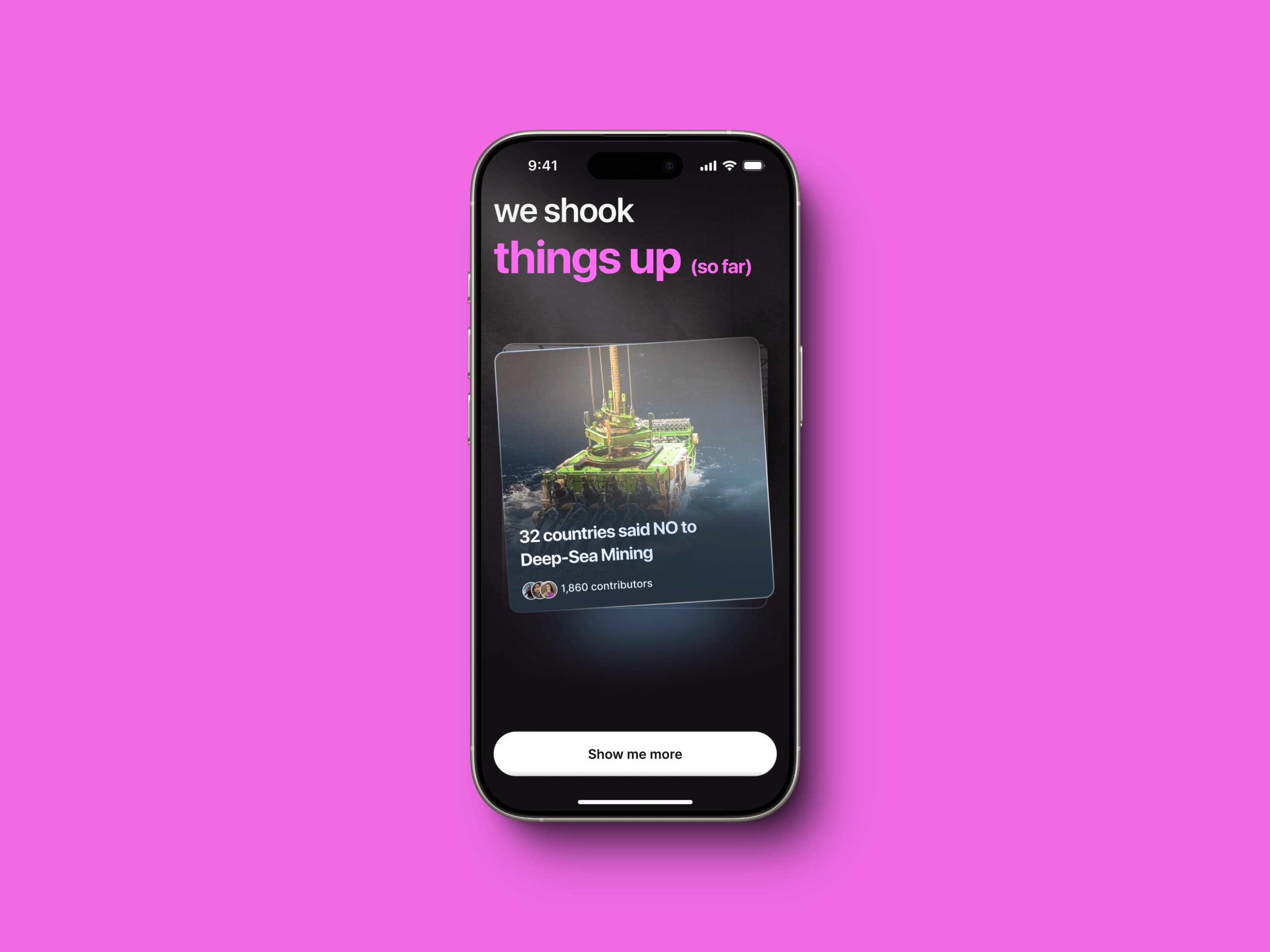 Onboarding screen