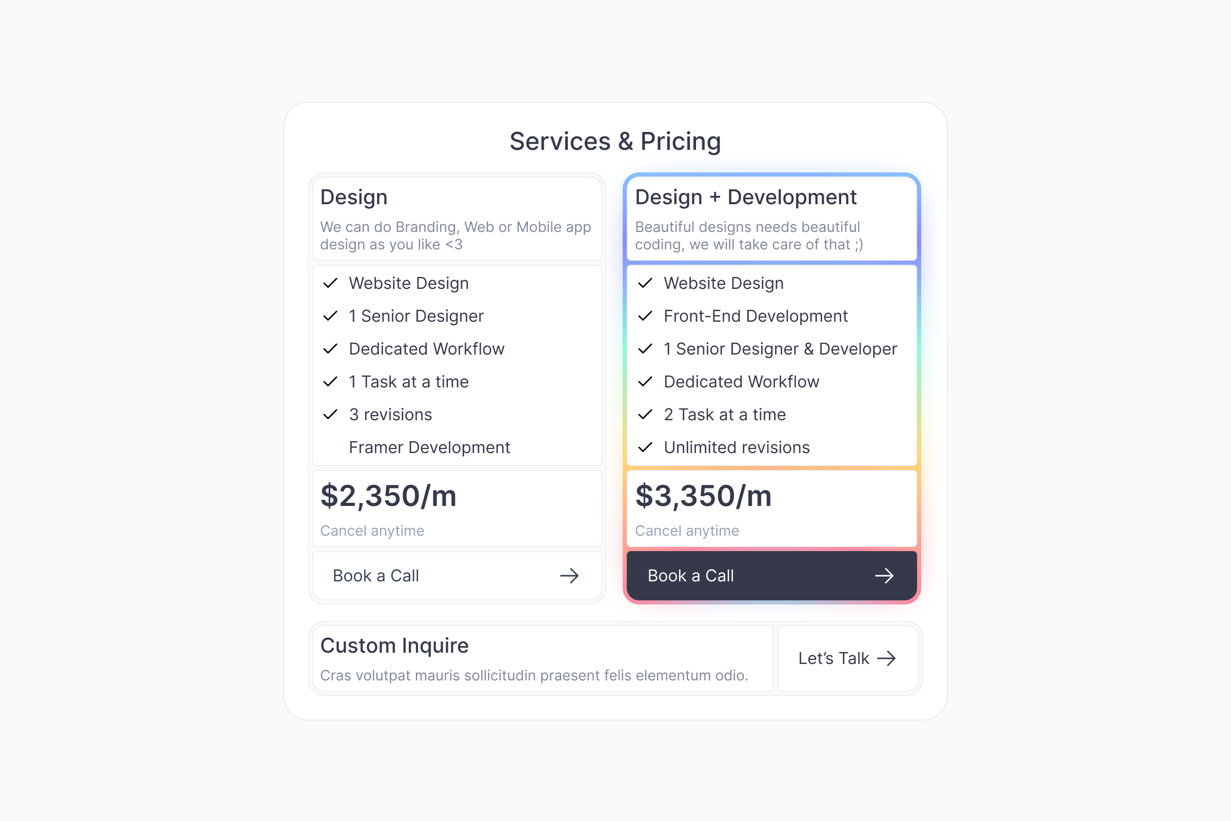 Day 2: Services & Pricing 👀