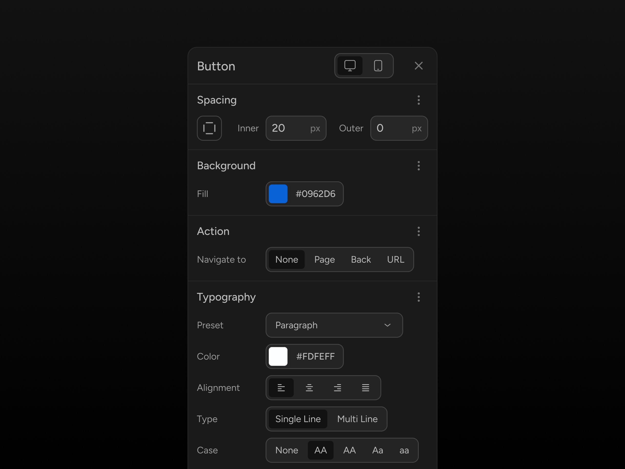 Button Panel Matrix Button Component Panel by Mason King | Layers