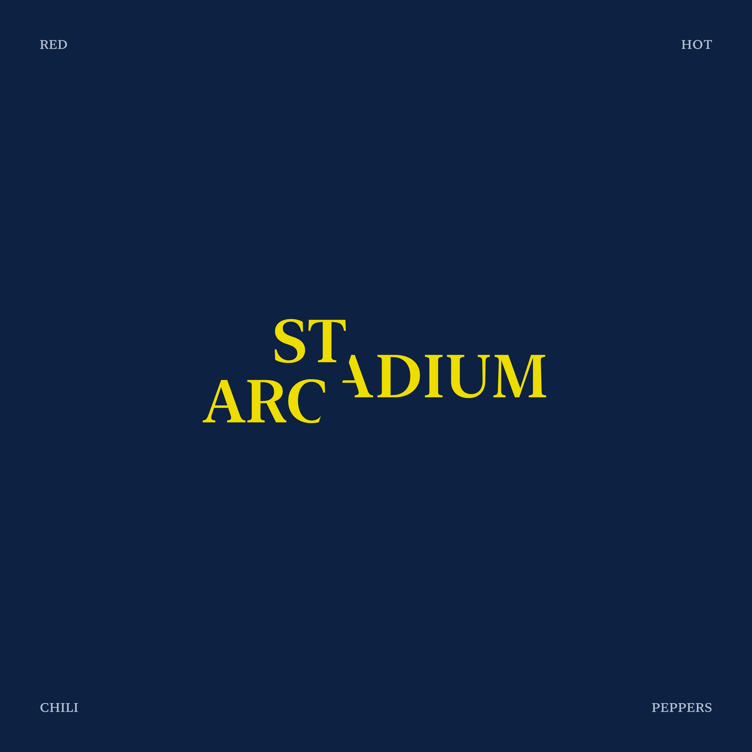 Stadium Arcadium Text Redesign Concept