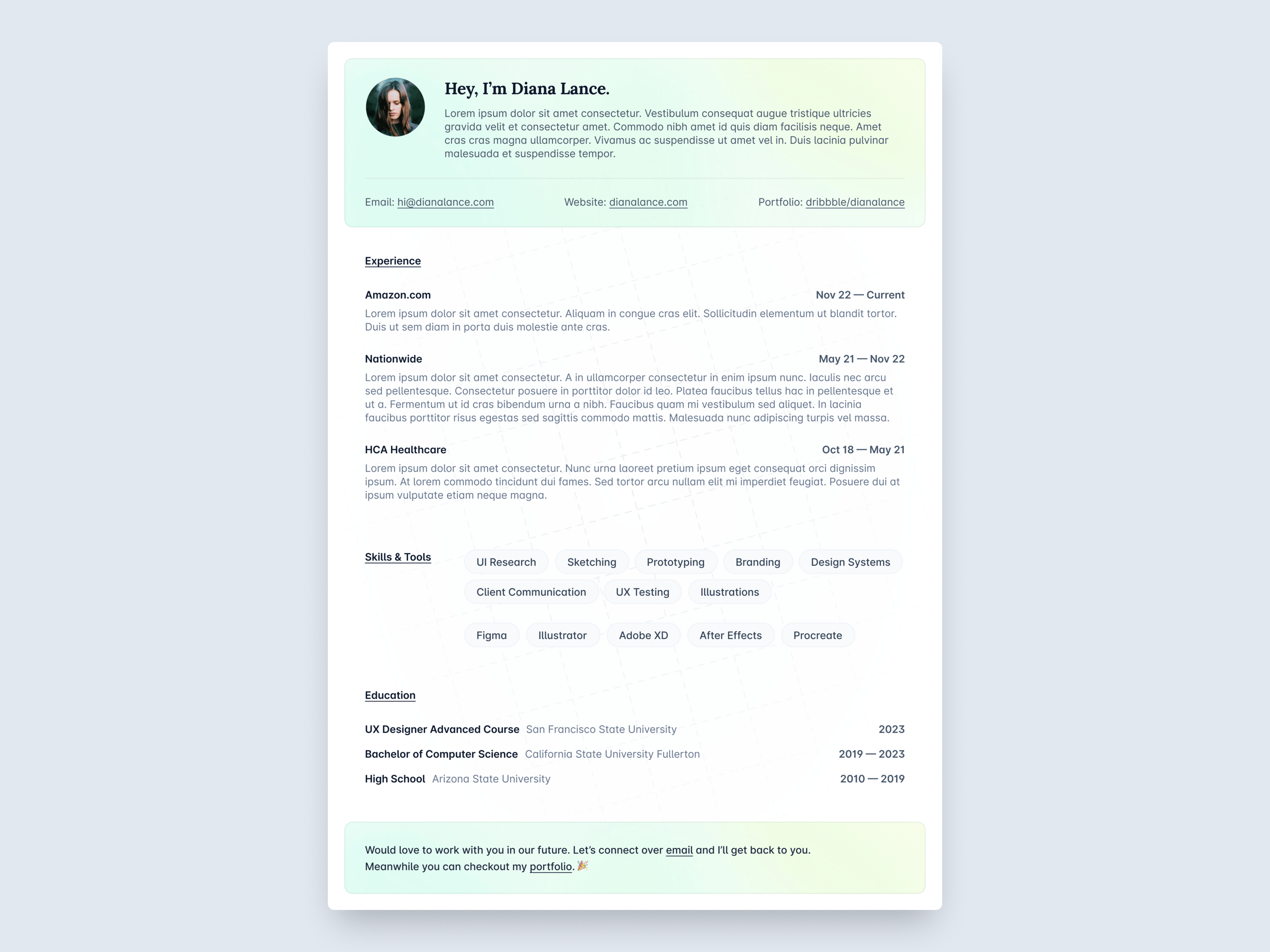 Minimal Resume 2