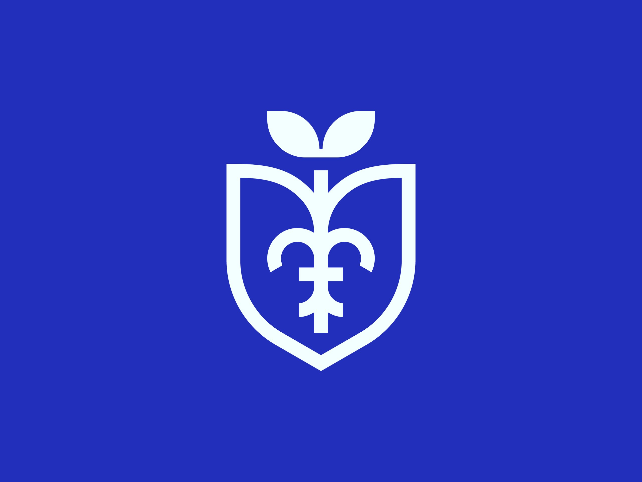 Fleur de lis + Shield + Leaf