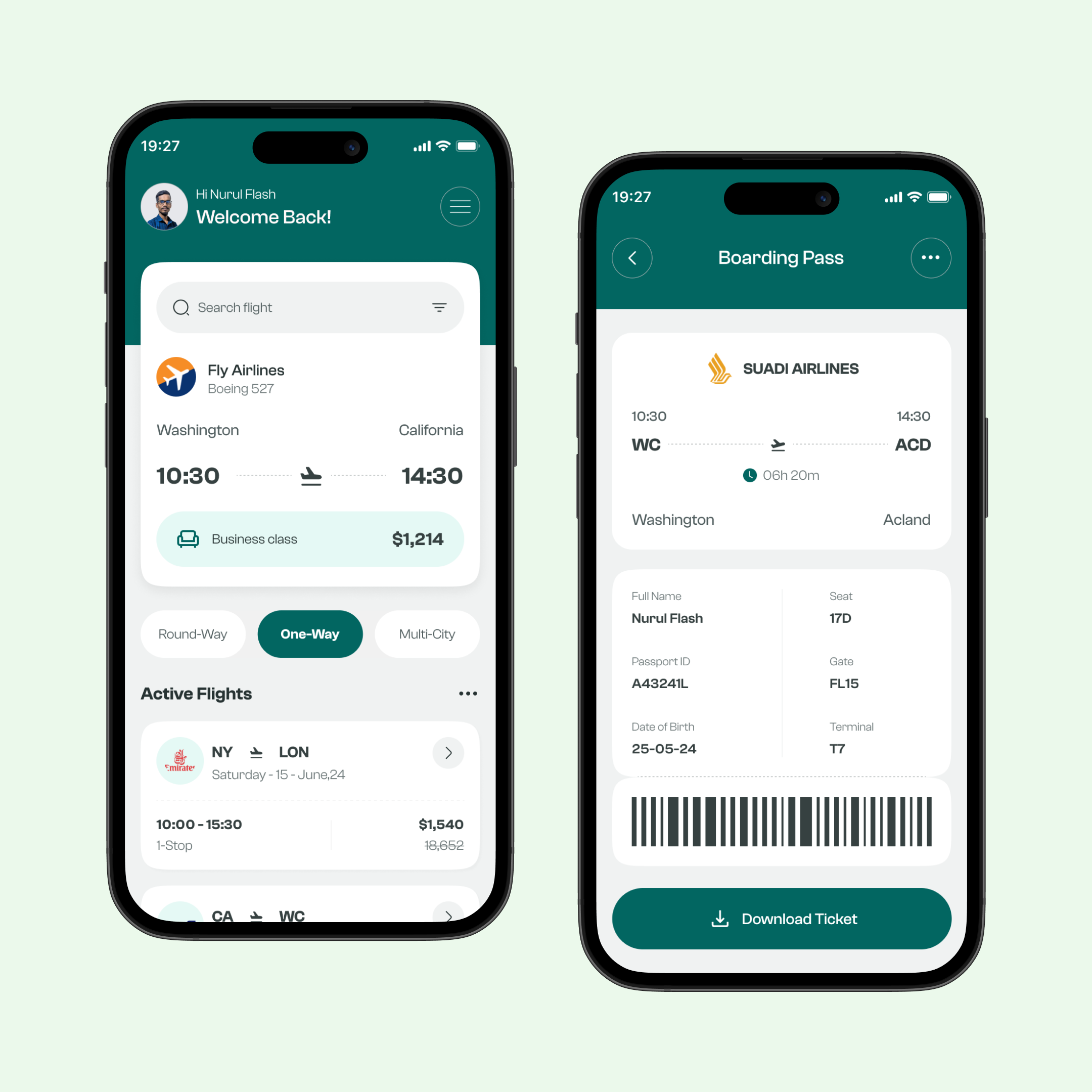 Flight Booking Mobile App