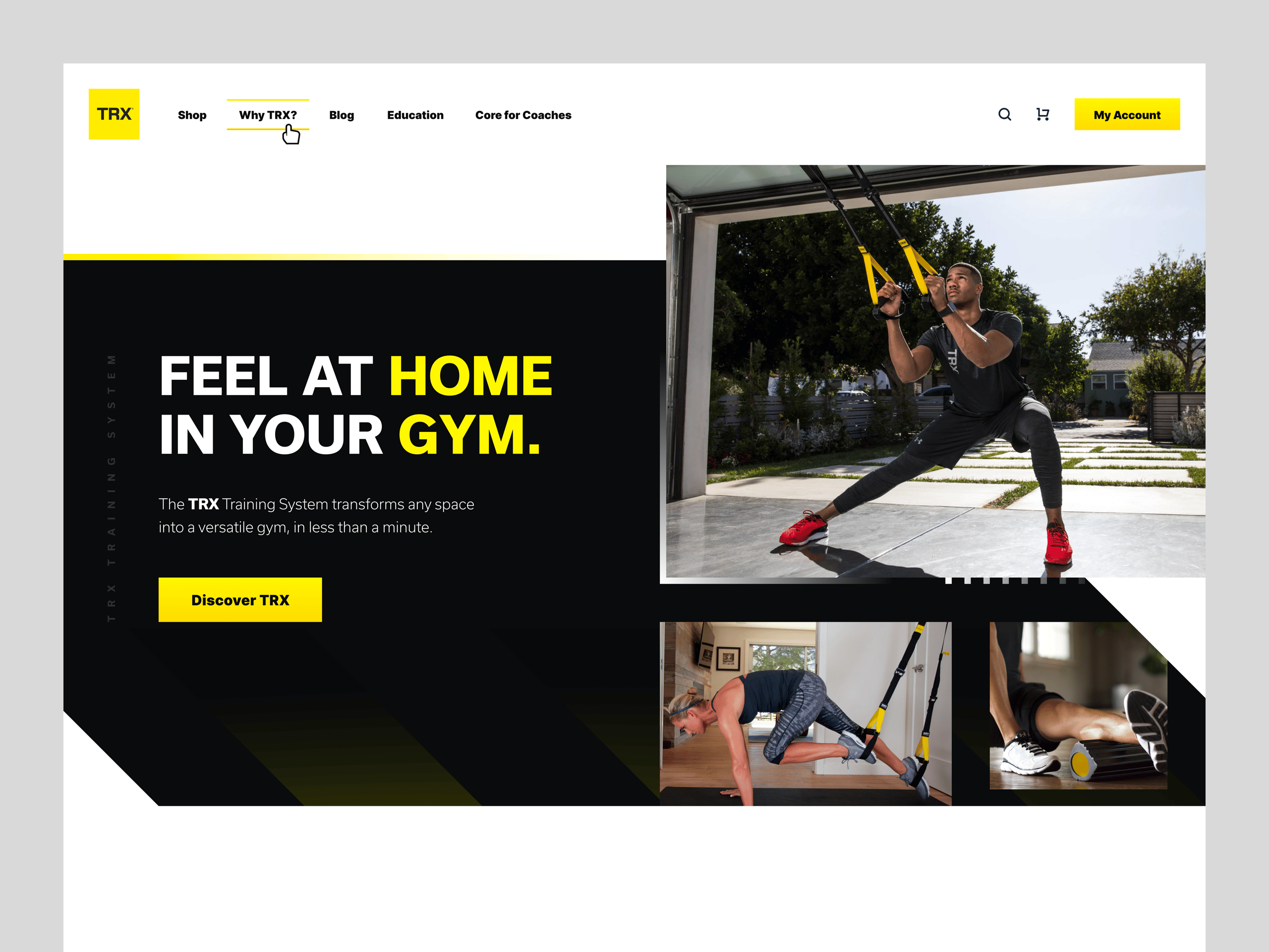 TRX Marketing Site Hero Light Mode