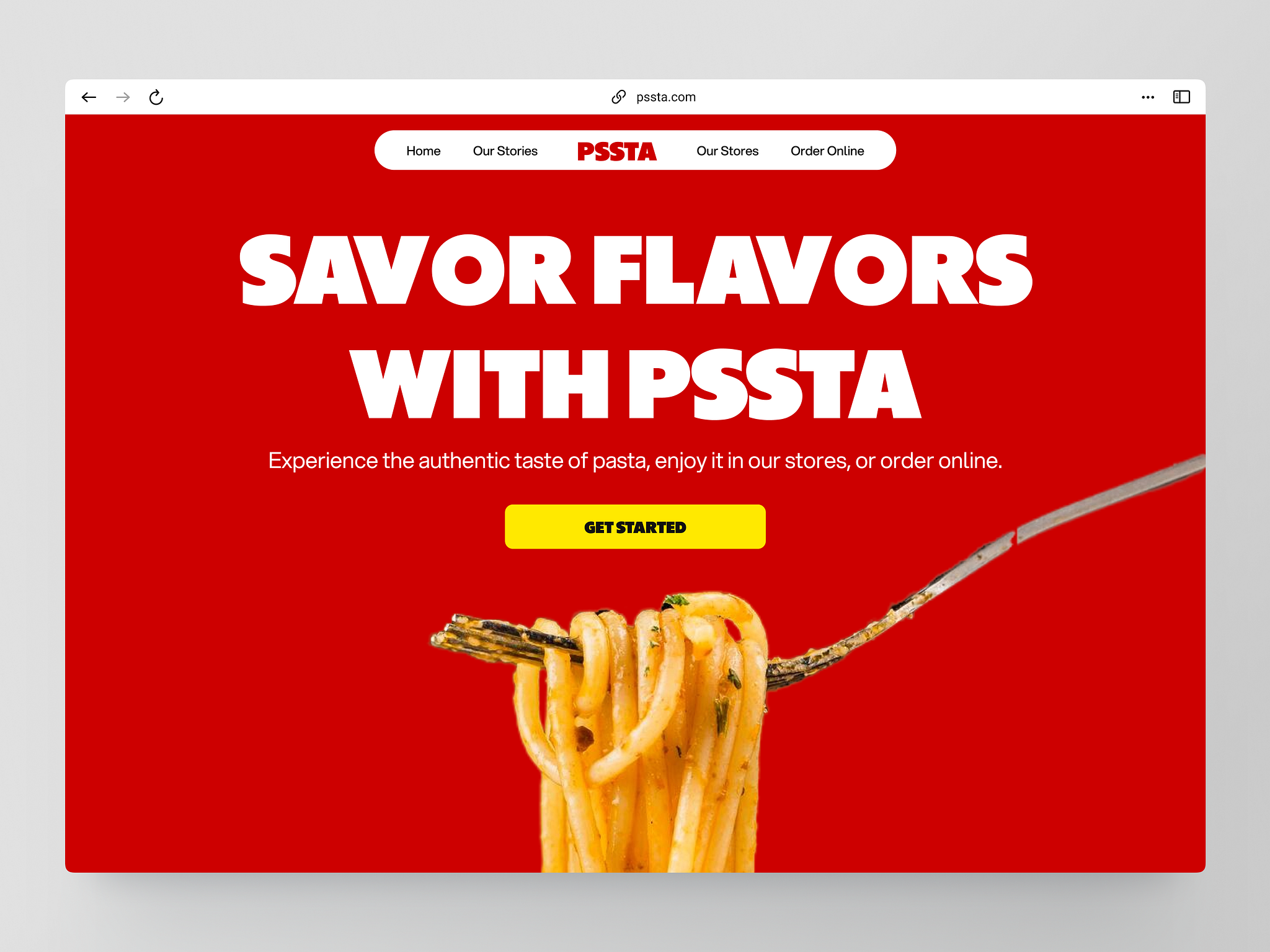 Pssta - Food Website