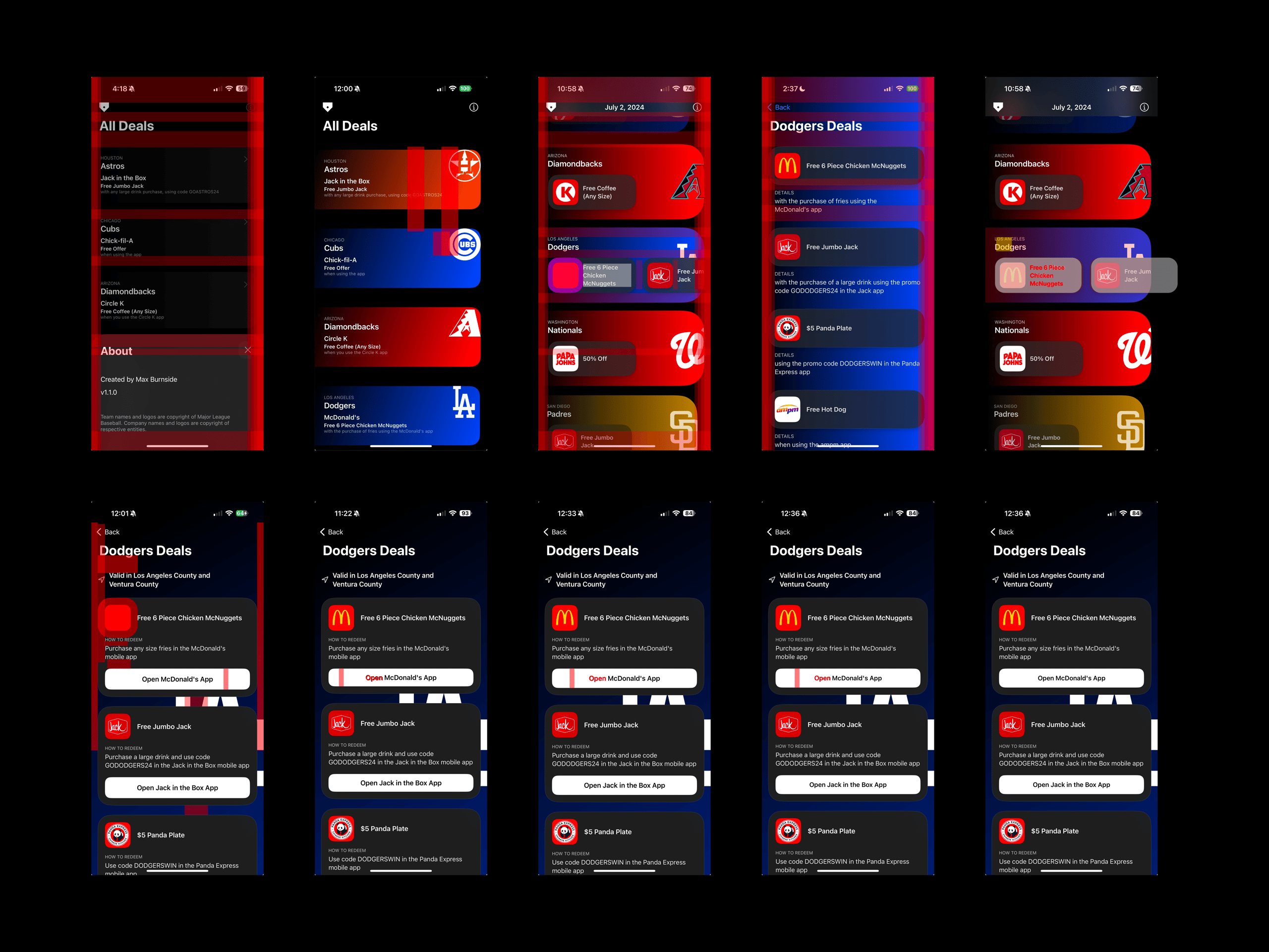Home Plate Deals iOS App Figma Guides