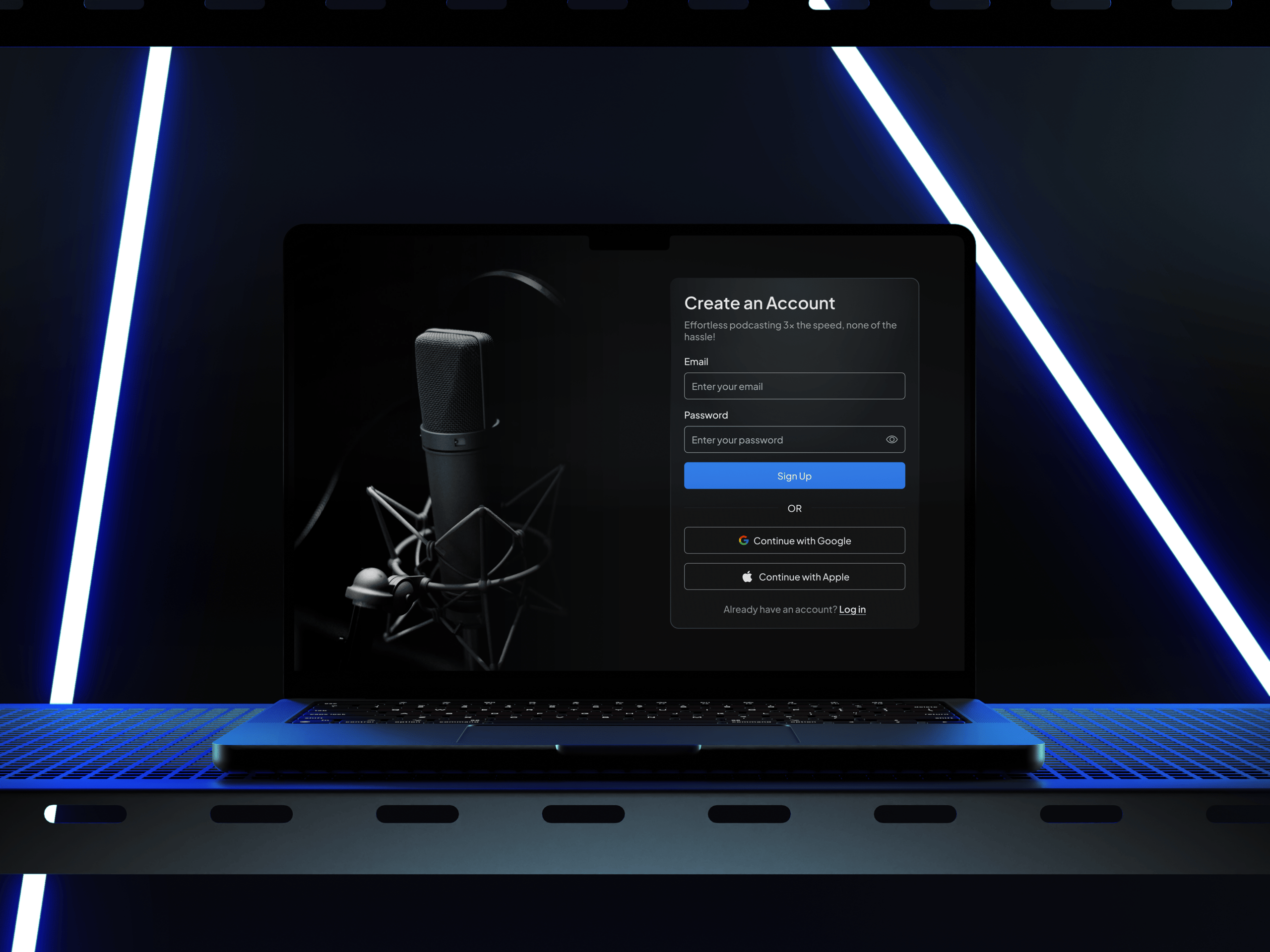 Speedy Pod - B2B Podcast AI Platform Website UI Design