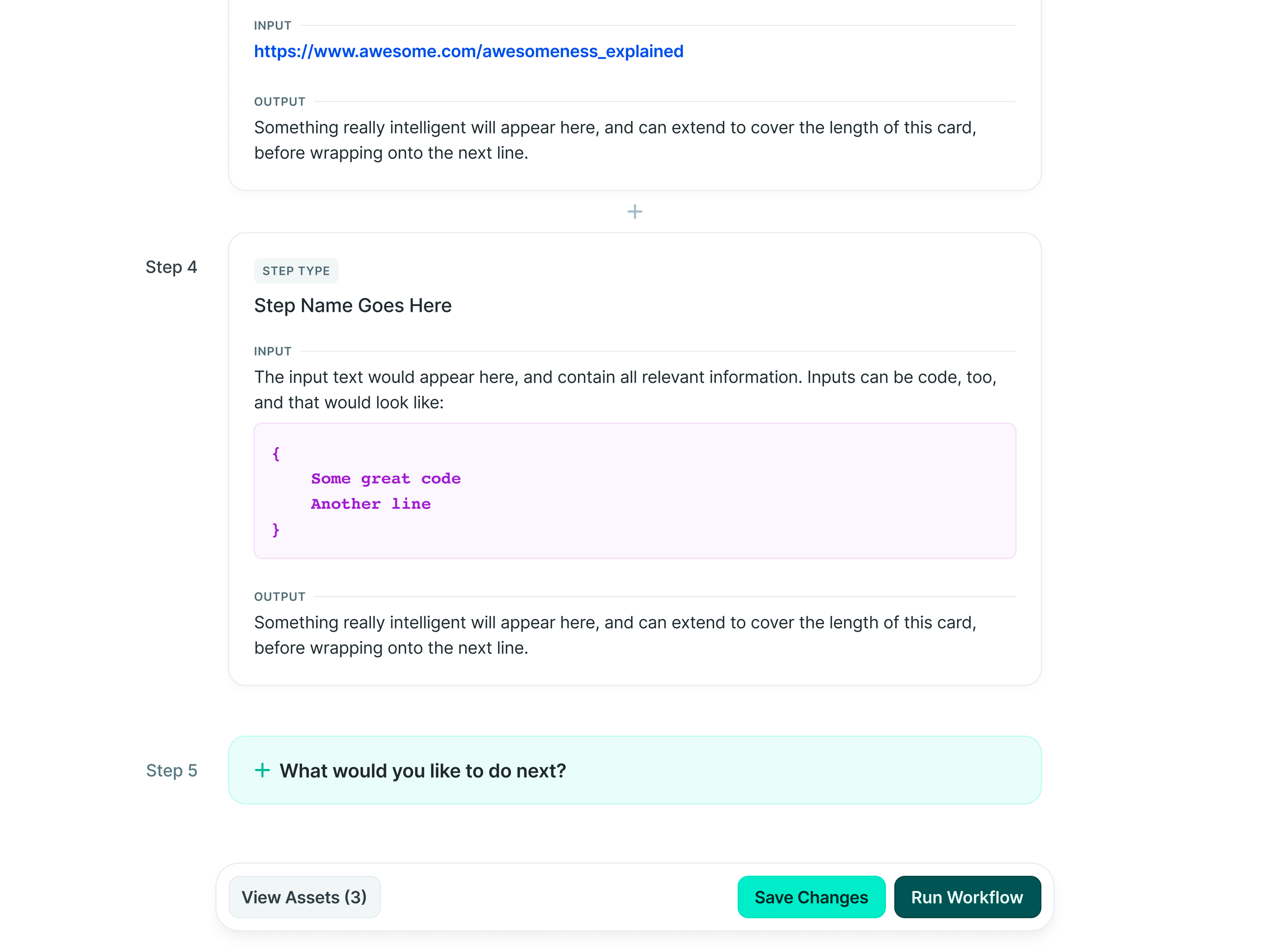 copy.ai Workflows UI