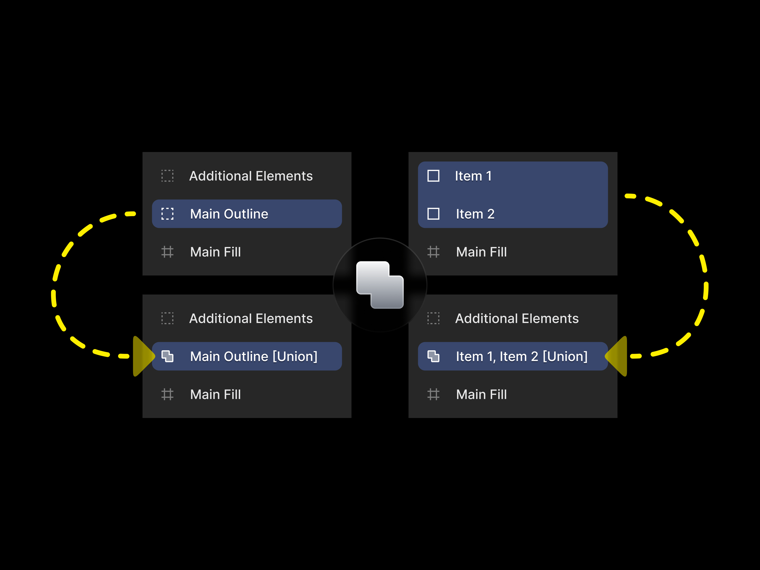 Figma Boolean Operation Feature Concept
