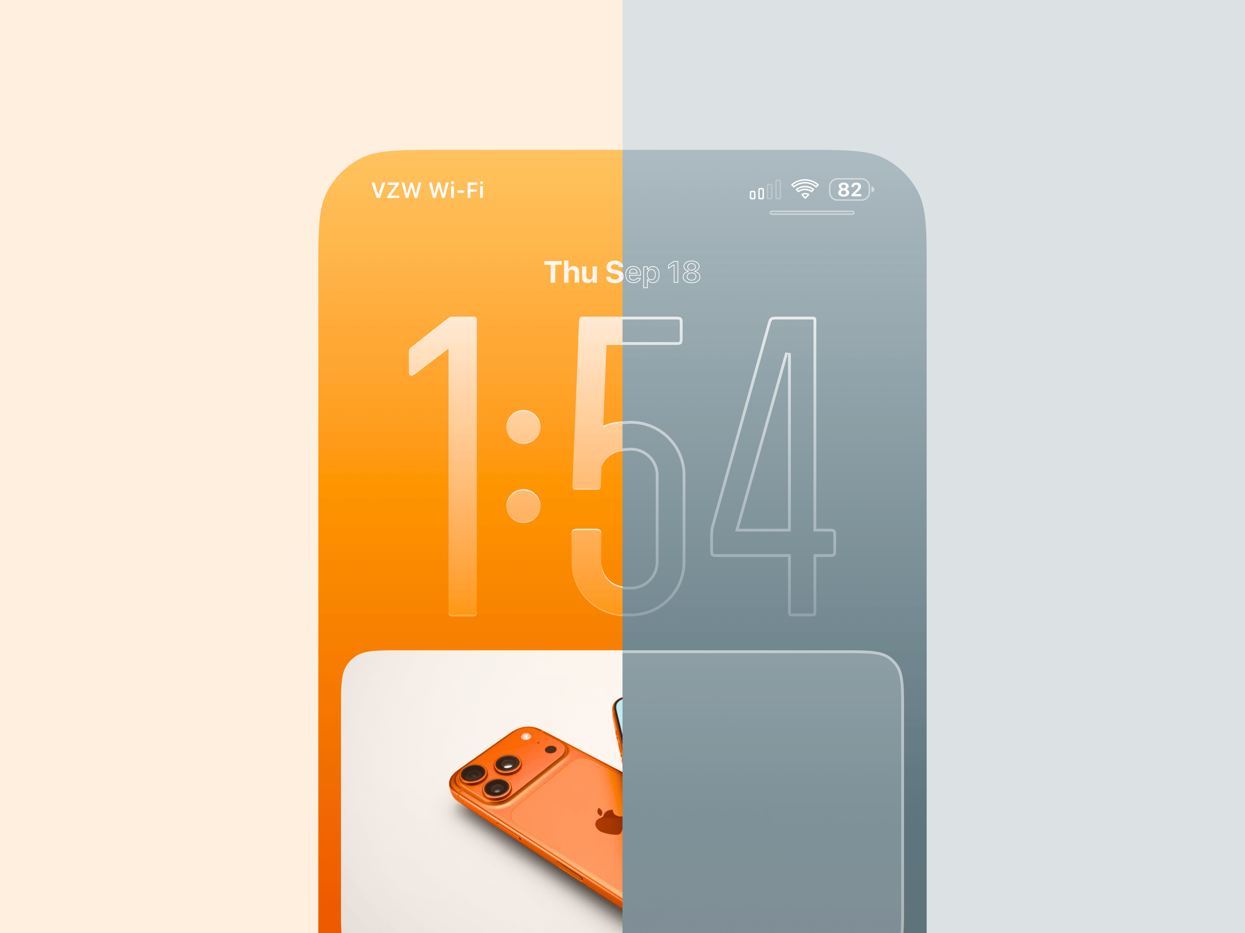 Figma Design & Animation Process Video - iOS 26 Lock Screen Concept