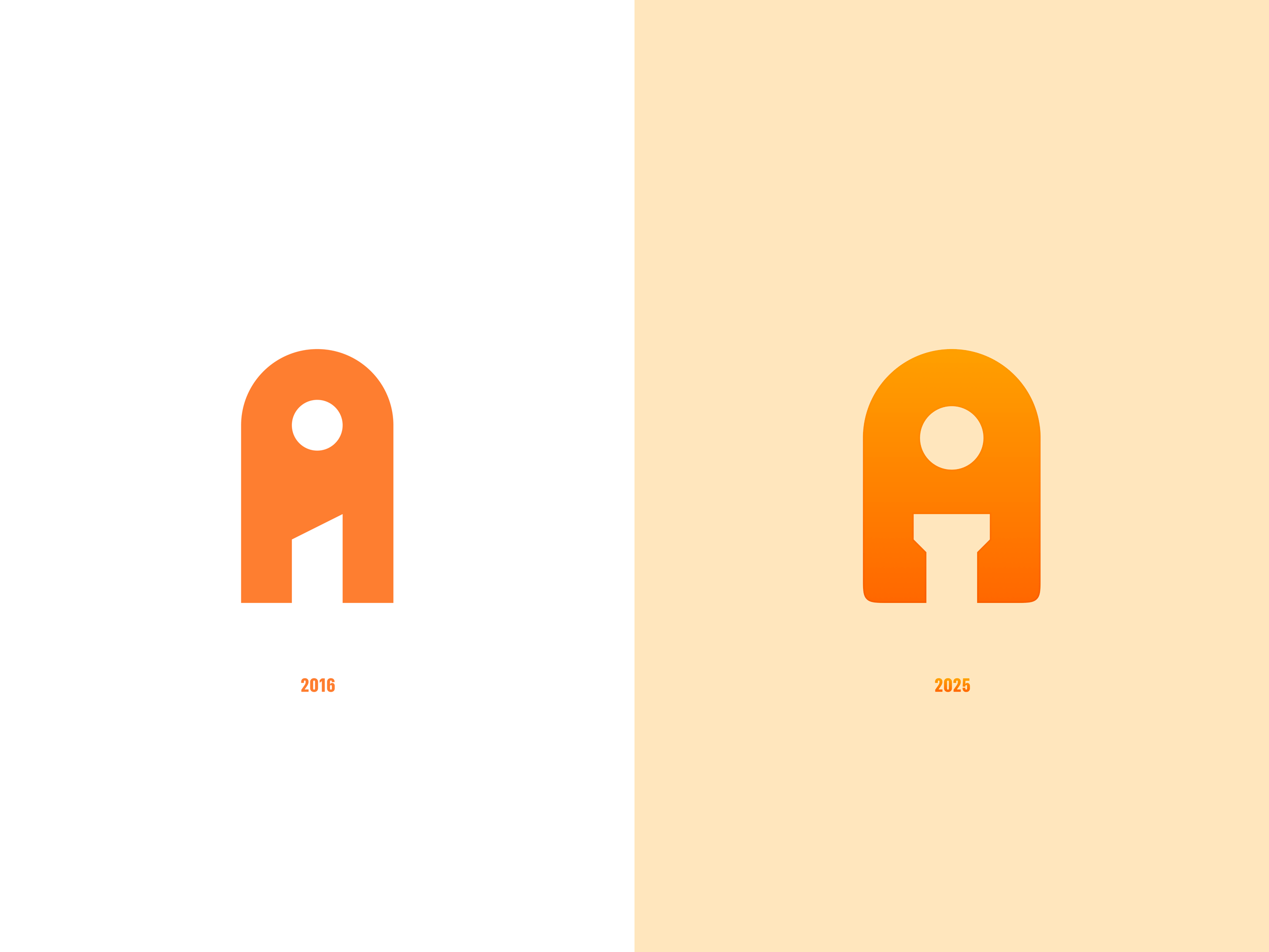 AI Logo Redraw - 2016 vs 2025