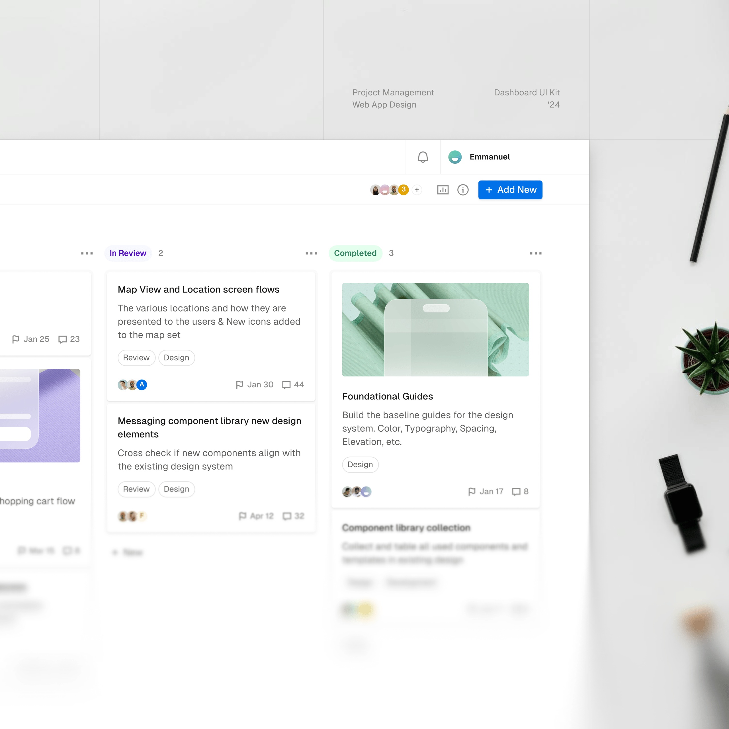 Project Management — Kanban View