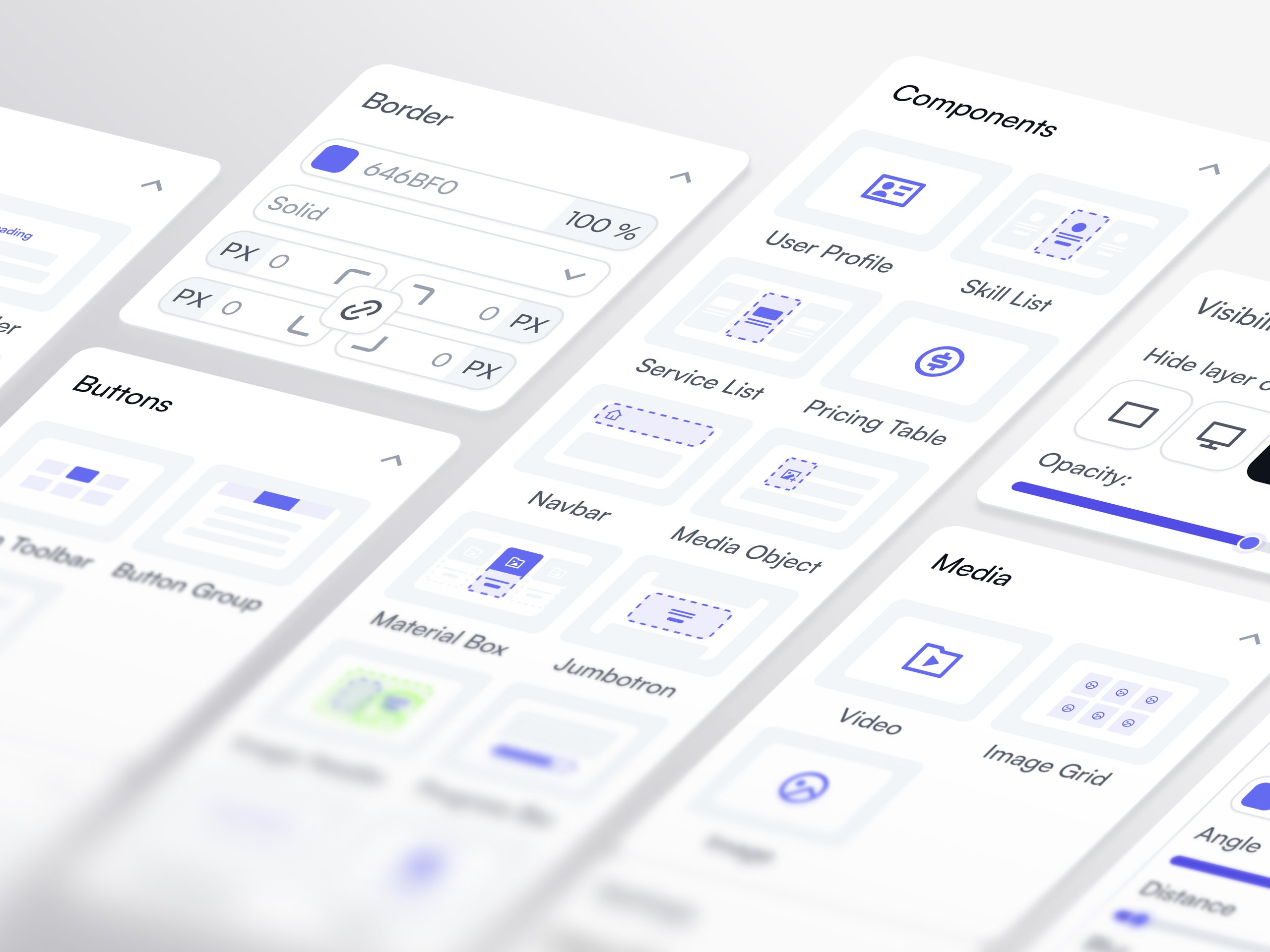 Siteliyo | No-Code Website Editor UI - Sidebar Design