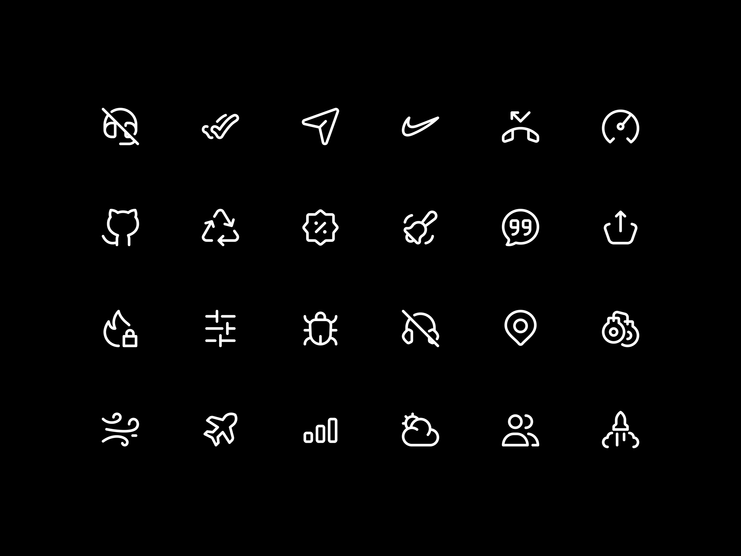 Stroke Icons - Standard Pack