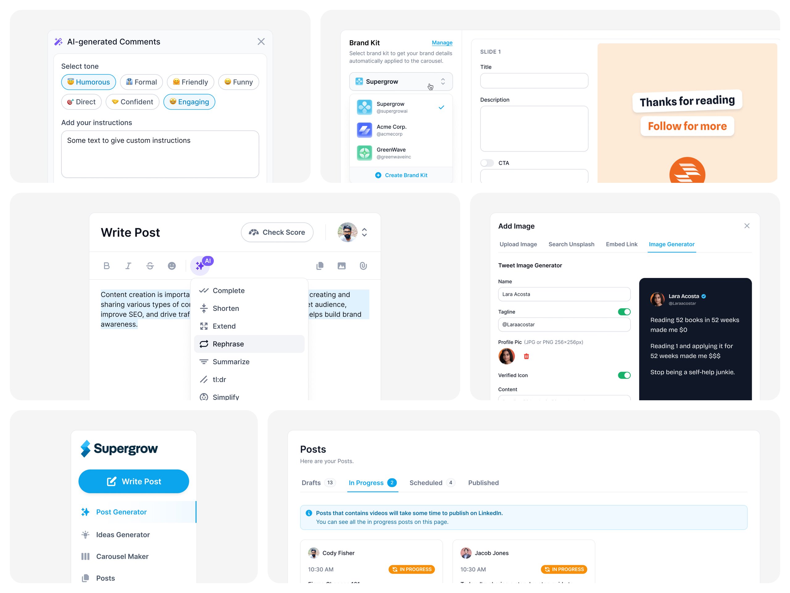 Supergrow — New Features