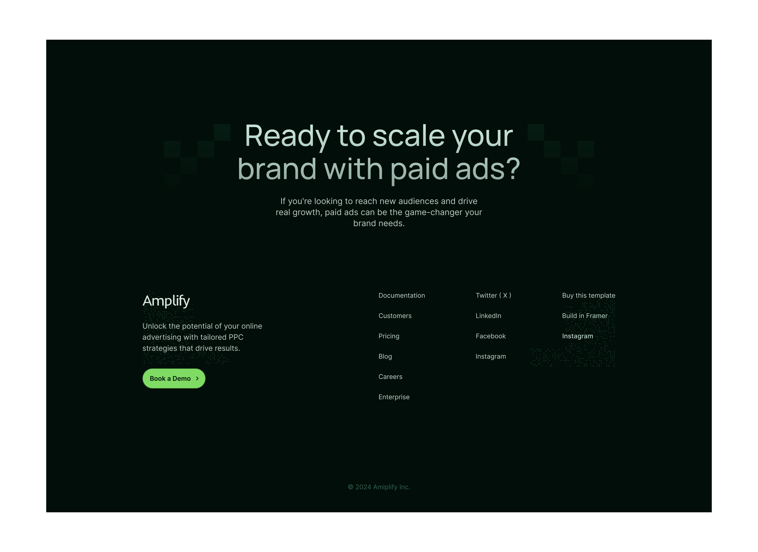Modern & Minimal Footer UI 