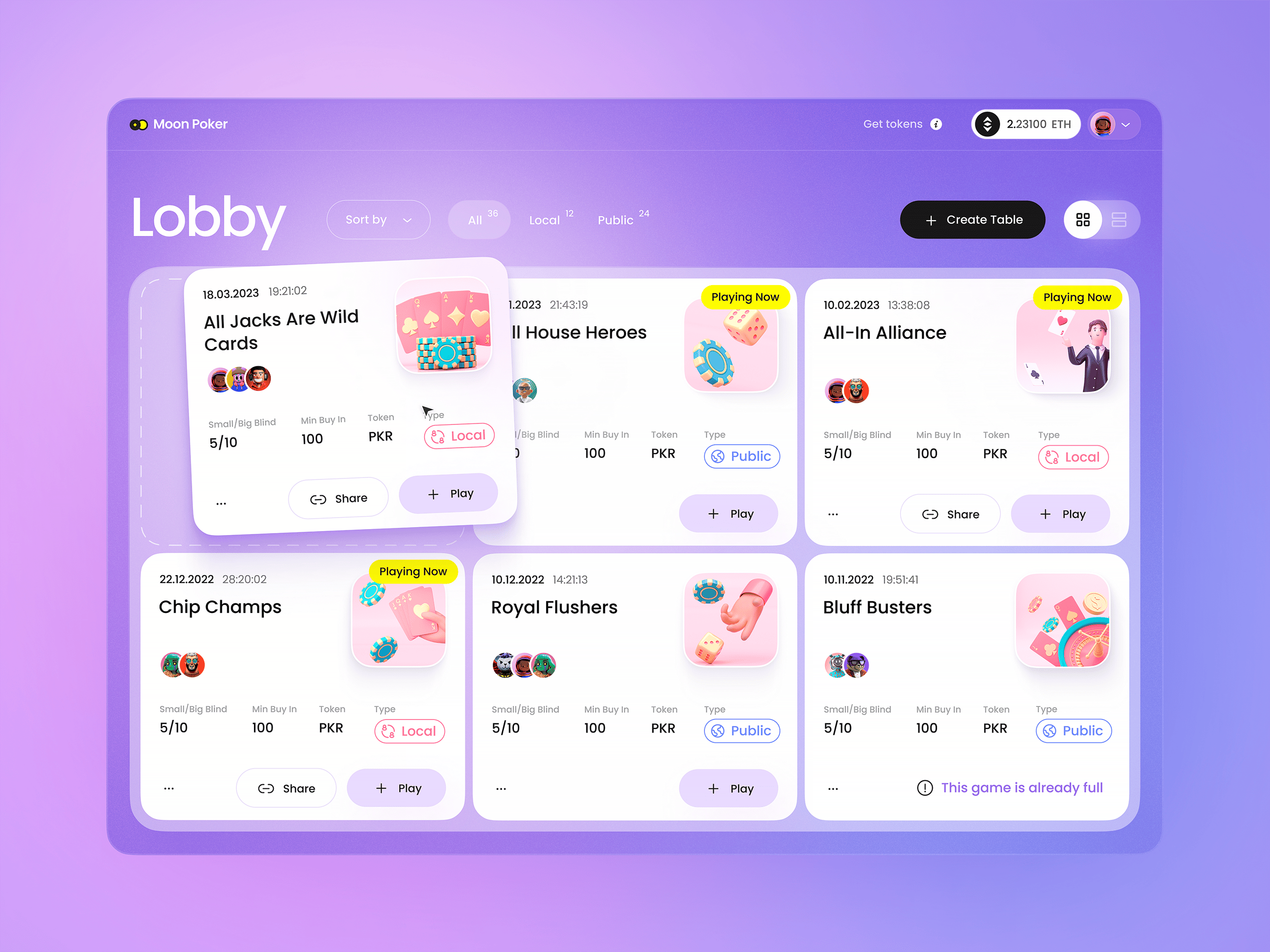 Web3 Poker Gaming App
