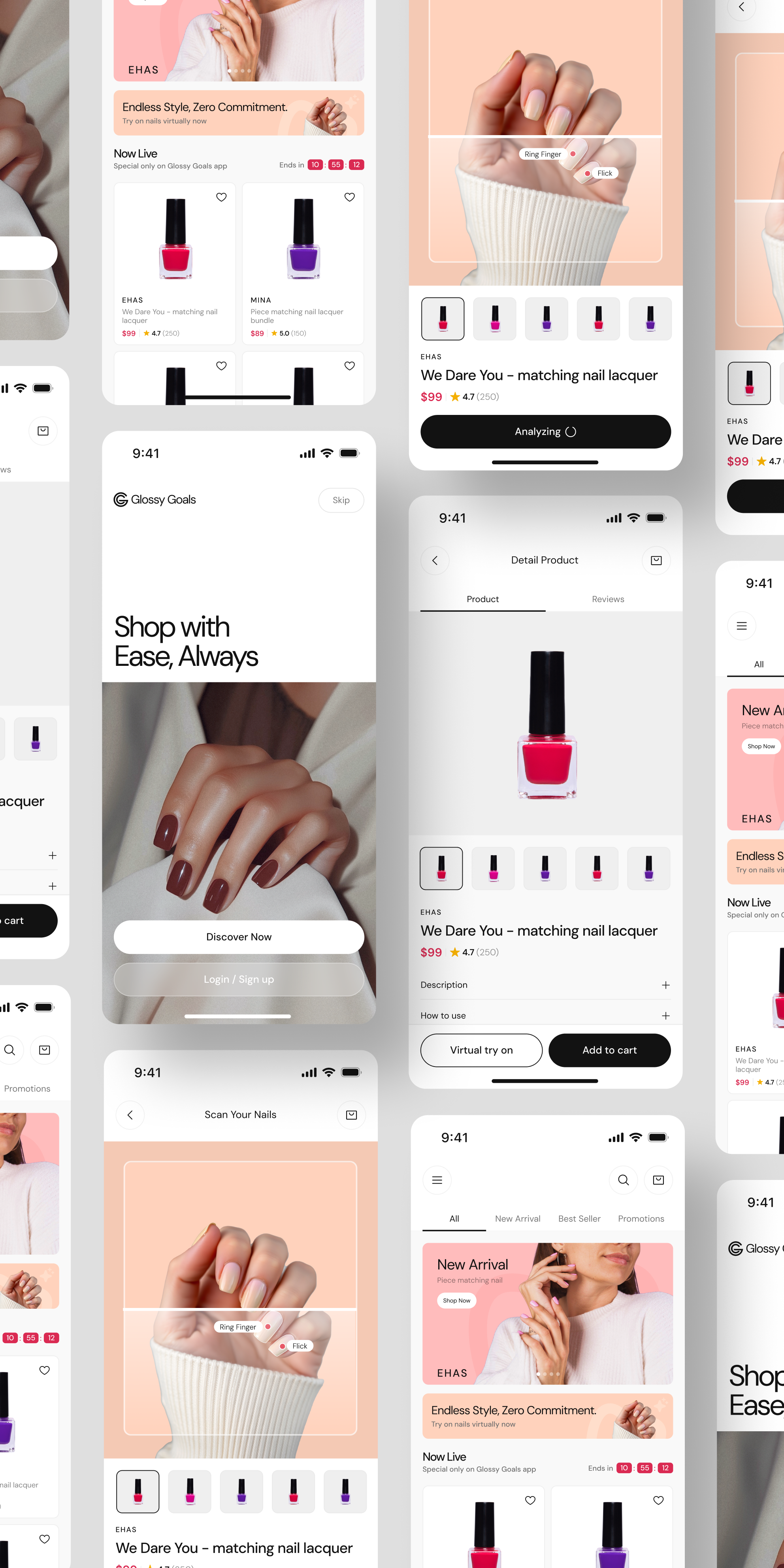 Nail Polish Virtual Try on App