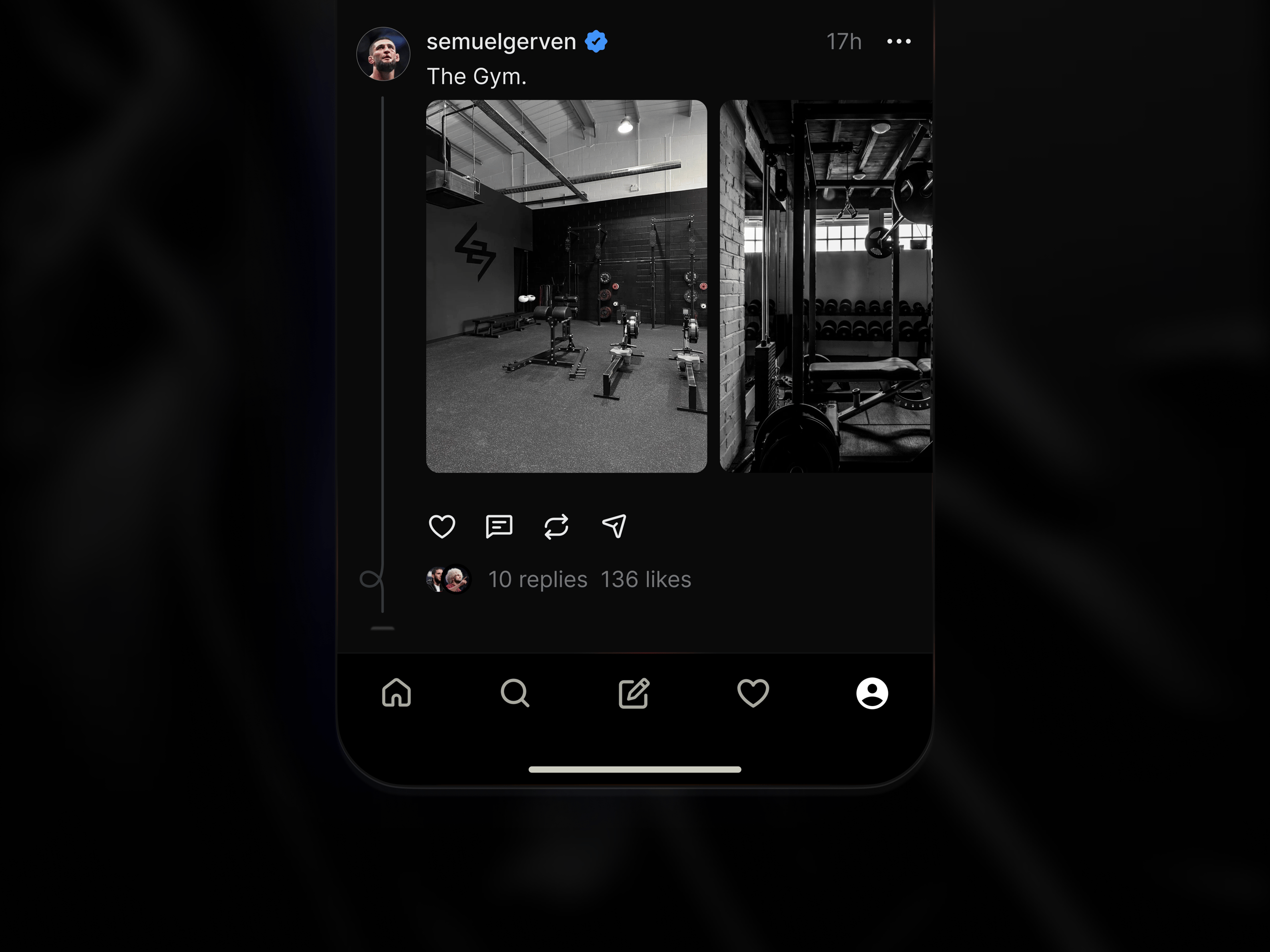 Threads Redesign UI / Dark Mode