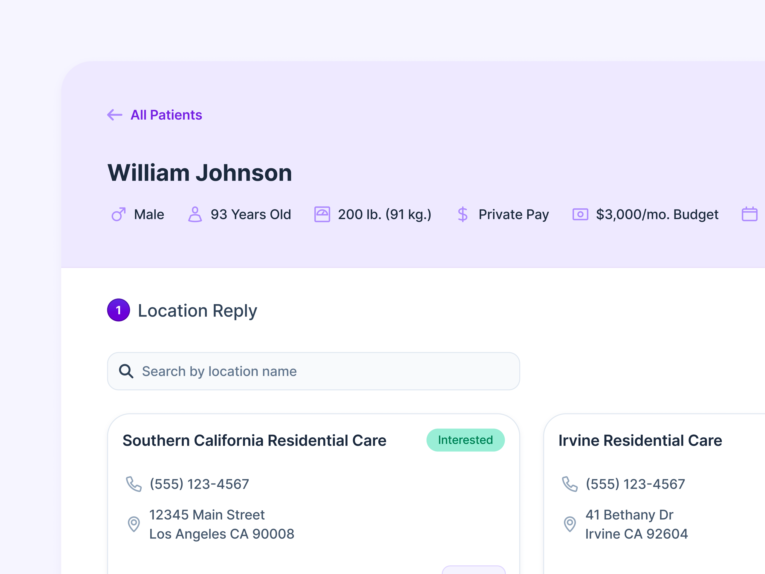 Patient Management - Details View