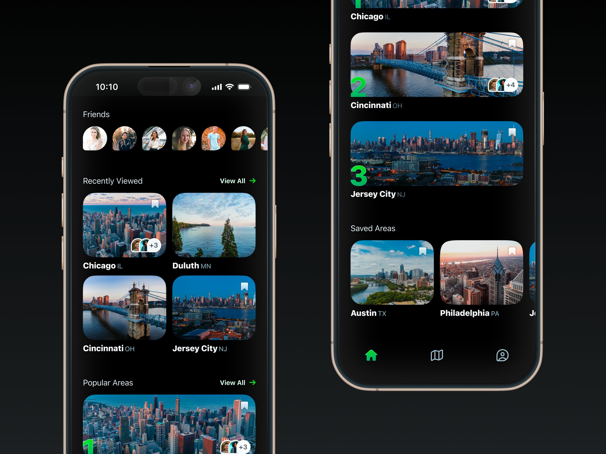 Social Network Home Screen