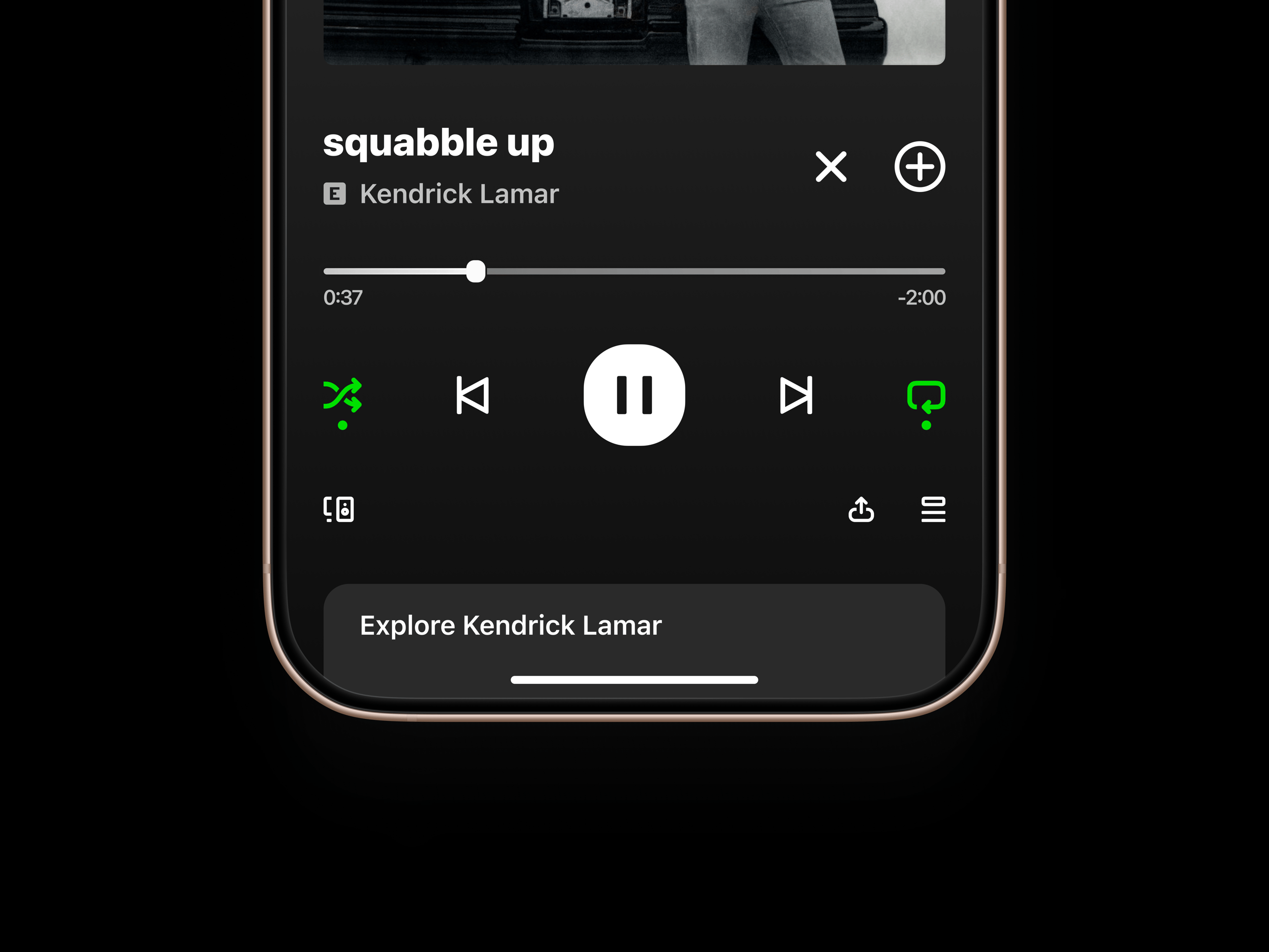 Spotify iOS UI Refinement