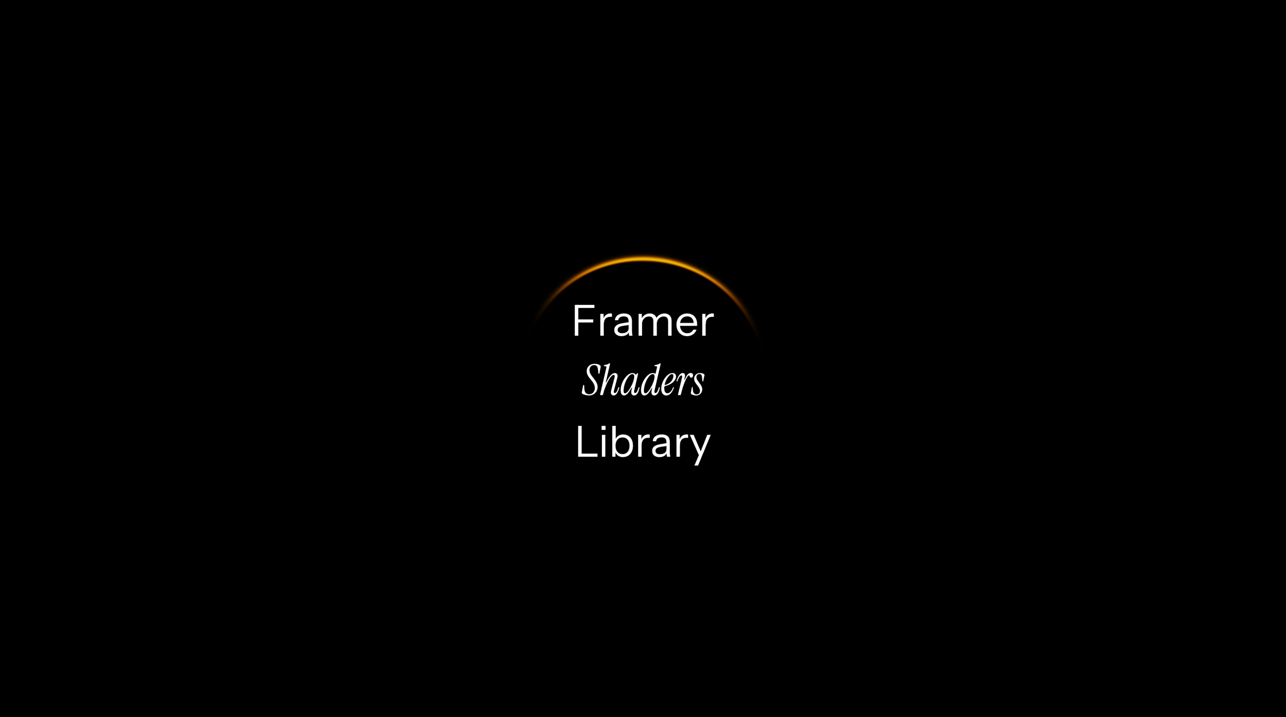 Framer Shaders Library