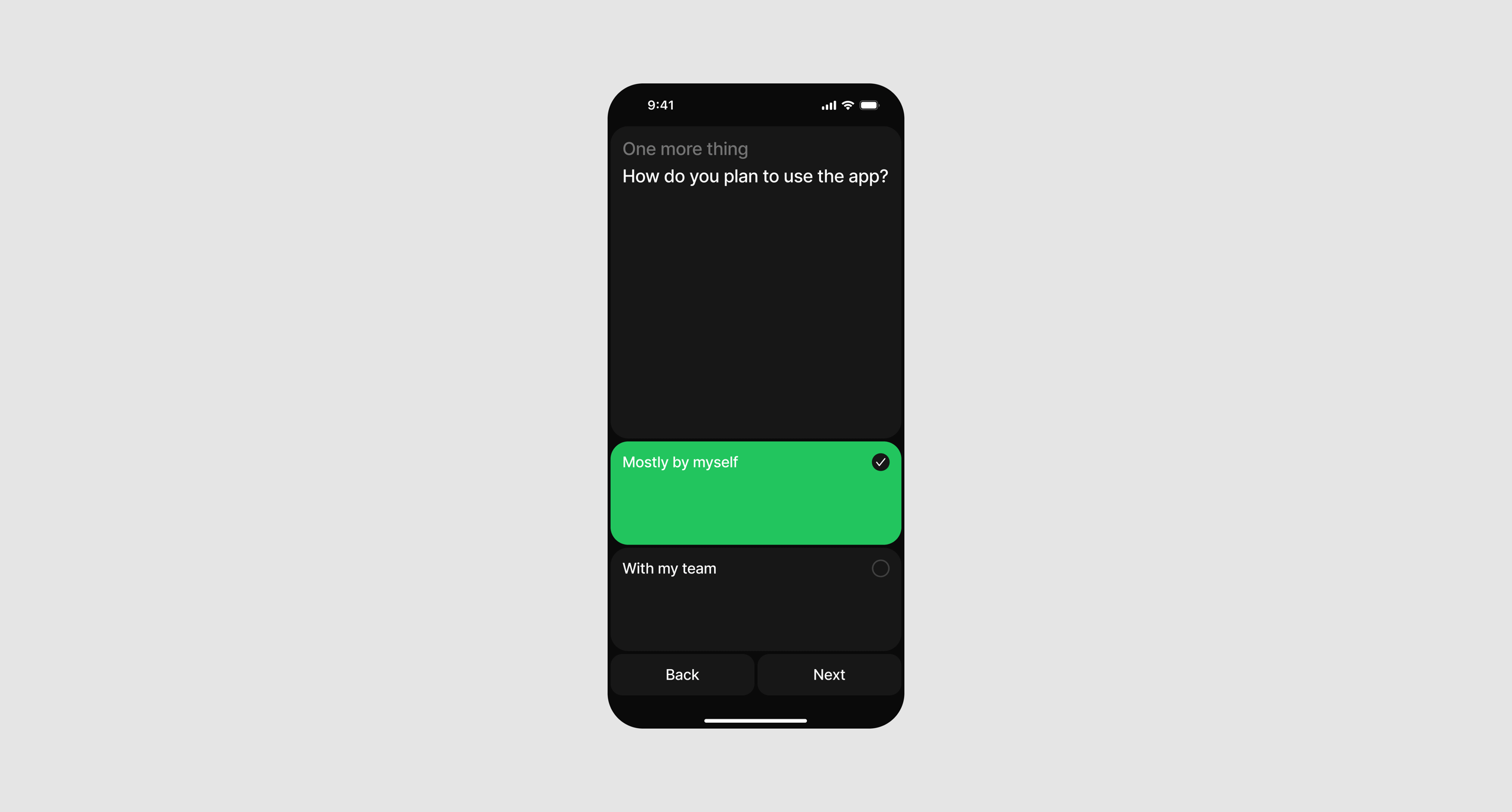 Poll — Mobile app