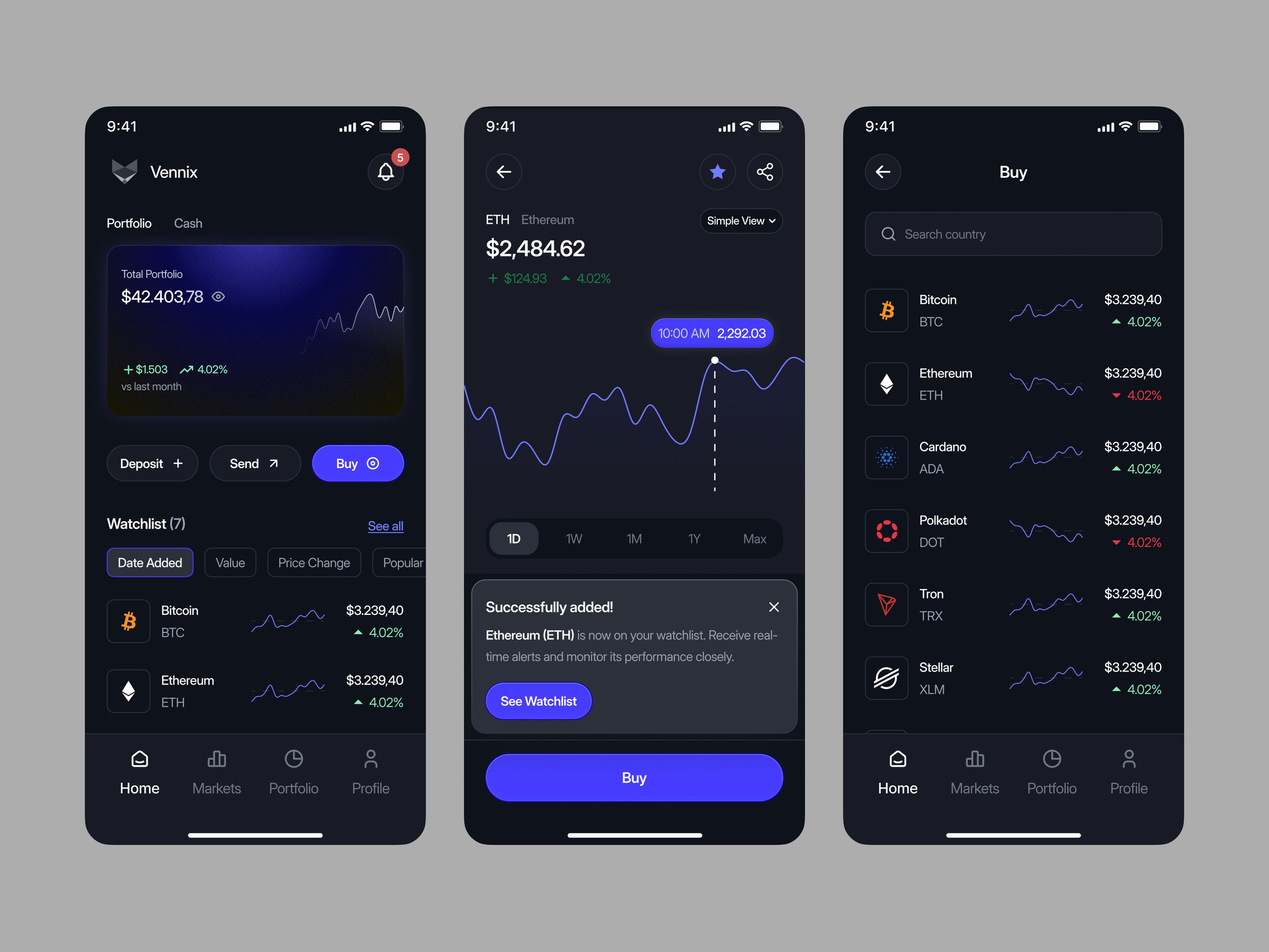 Vennix - Mobile App