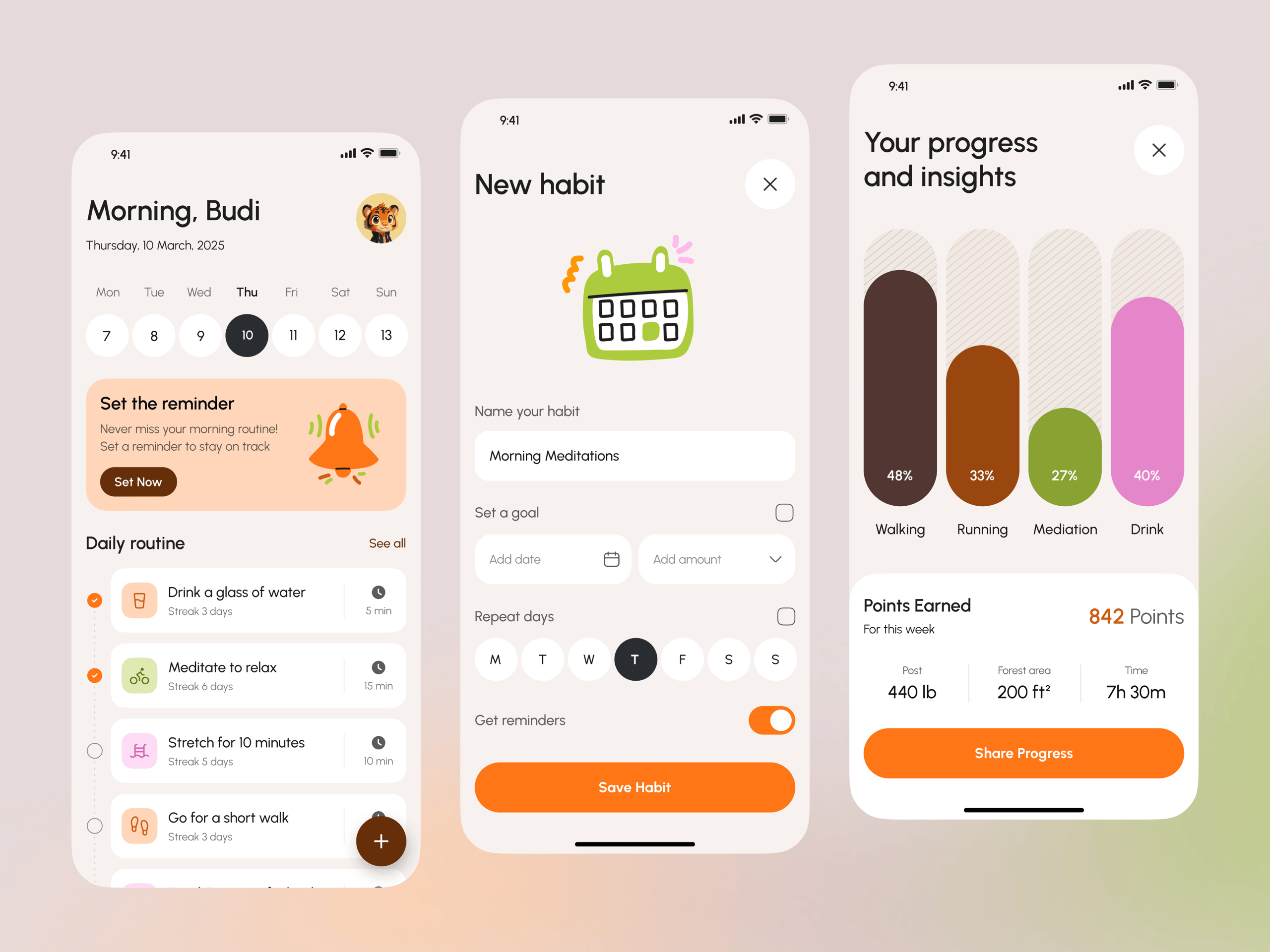 Habit Tracker Mobile App