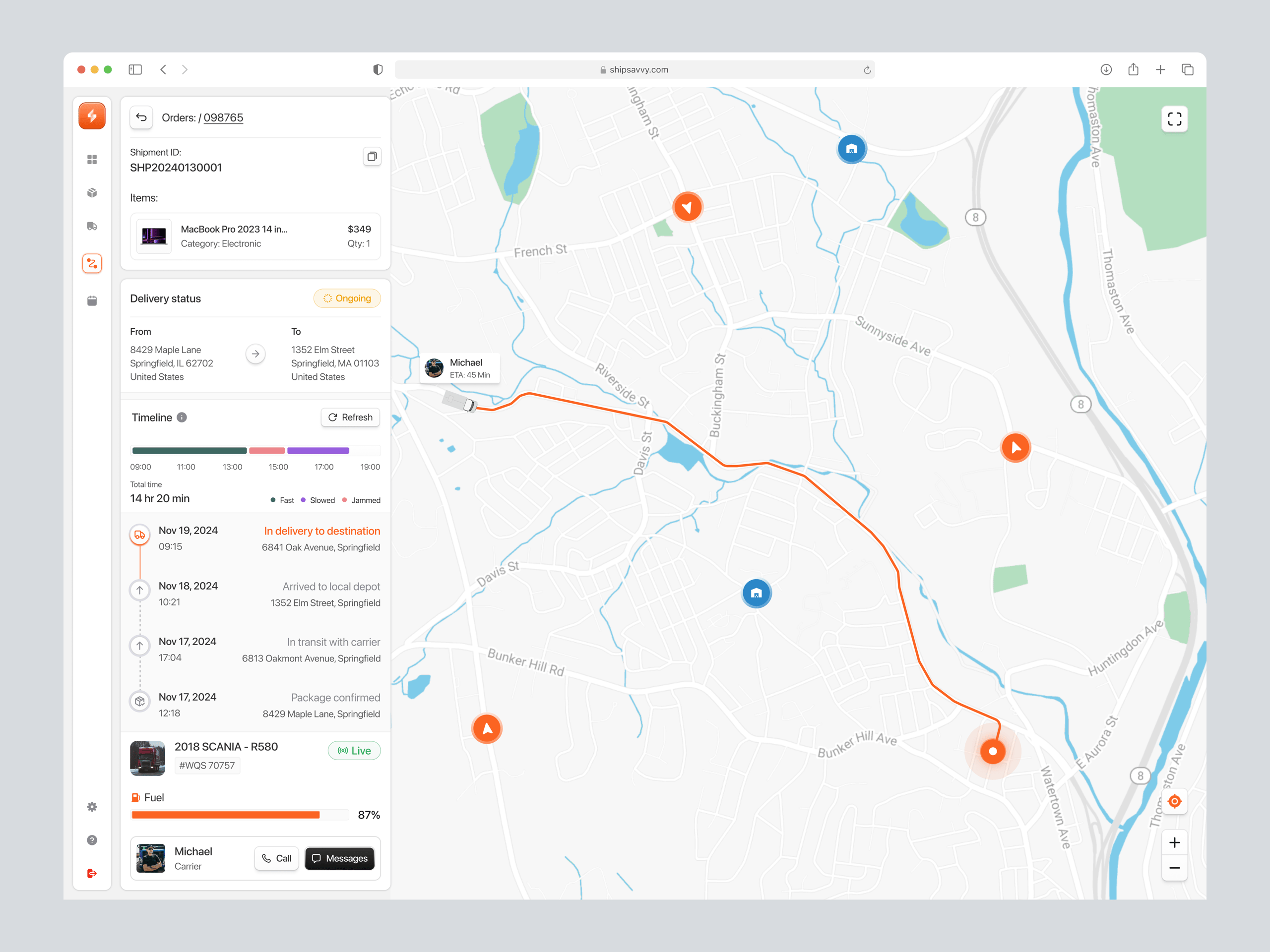 Shipsavvy - Shipping Dashboard 📦