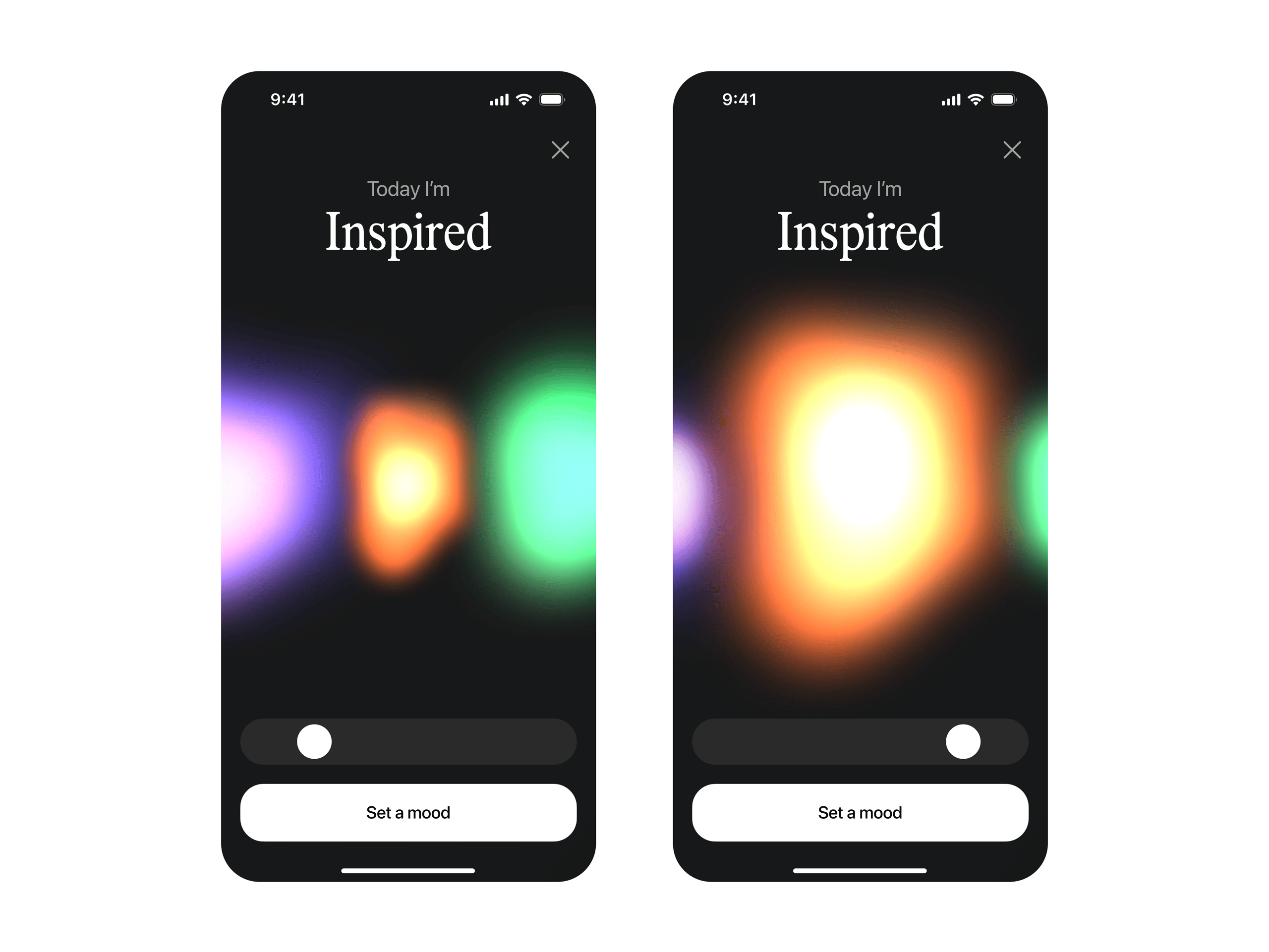 Mood tracker app concept