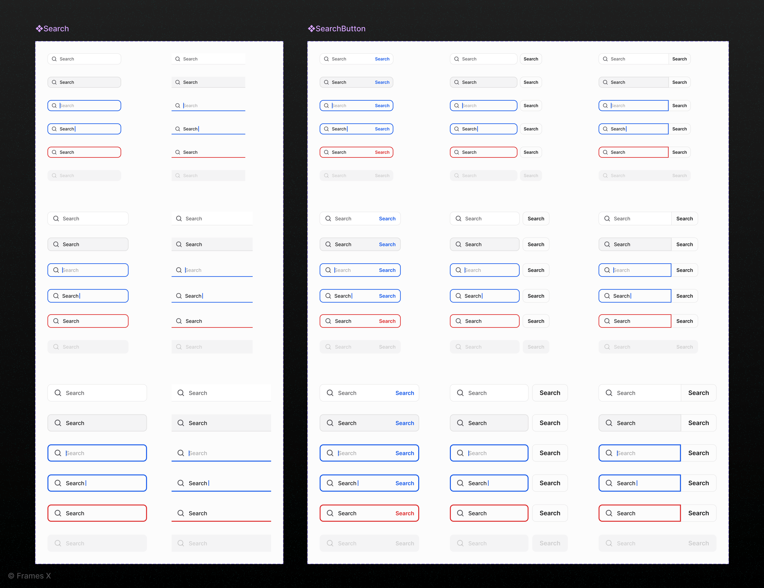 Search components for Figma