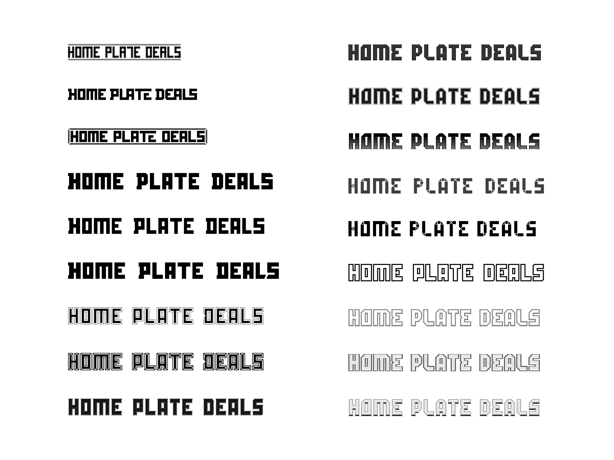Home Plate Deals Wordmark Drafts