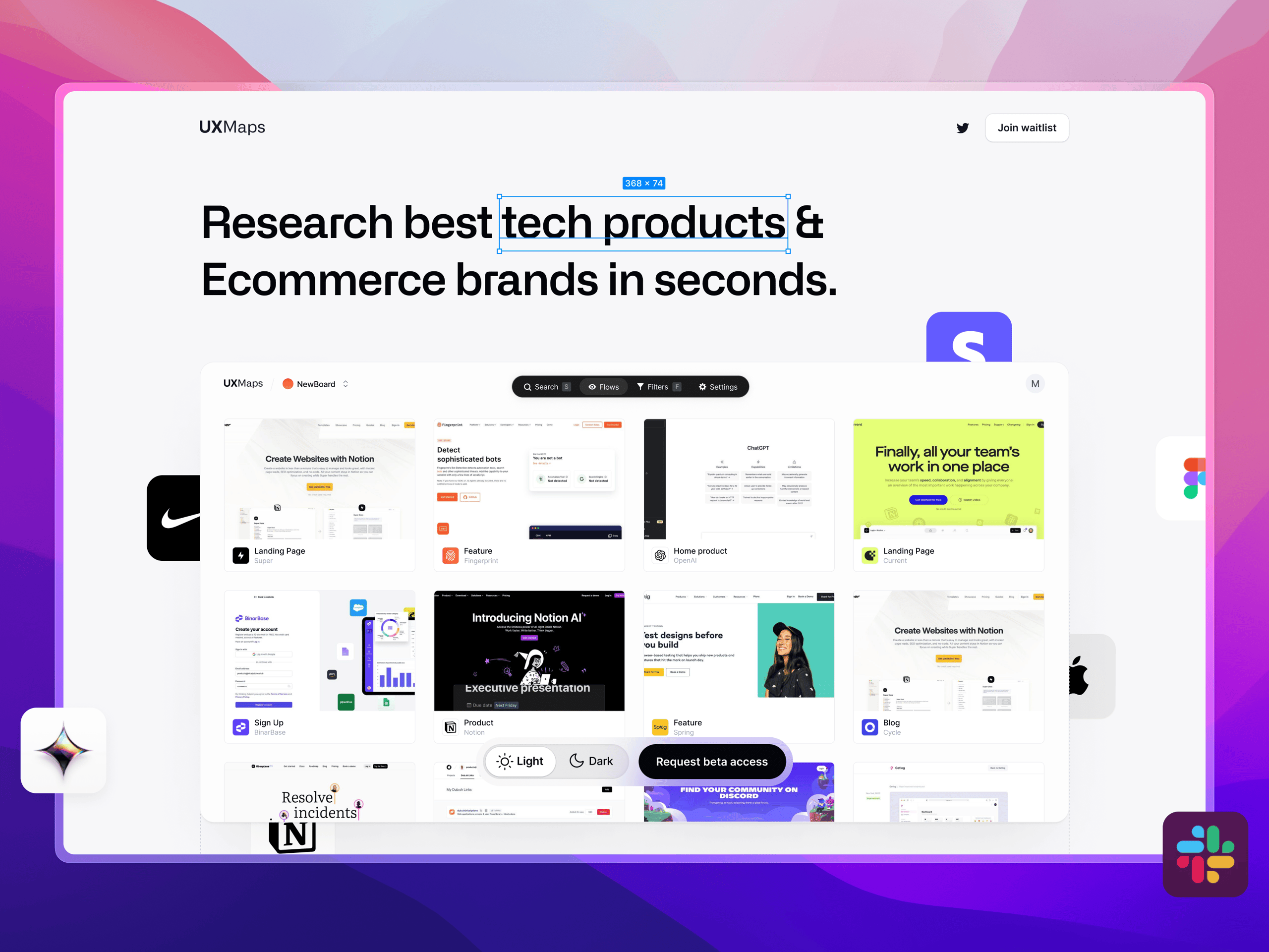 UXMaps-Landing Page Light Mode
