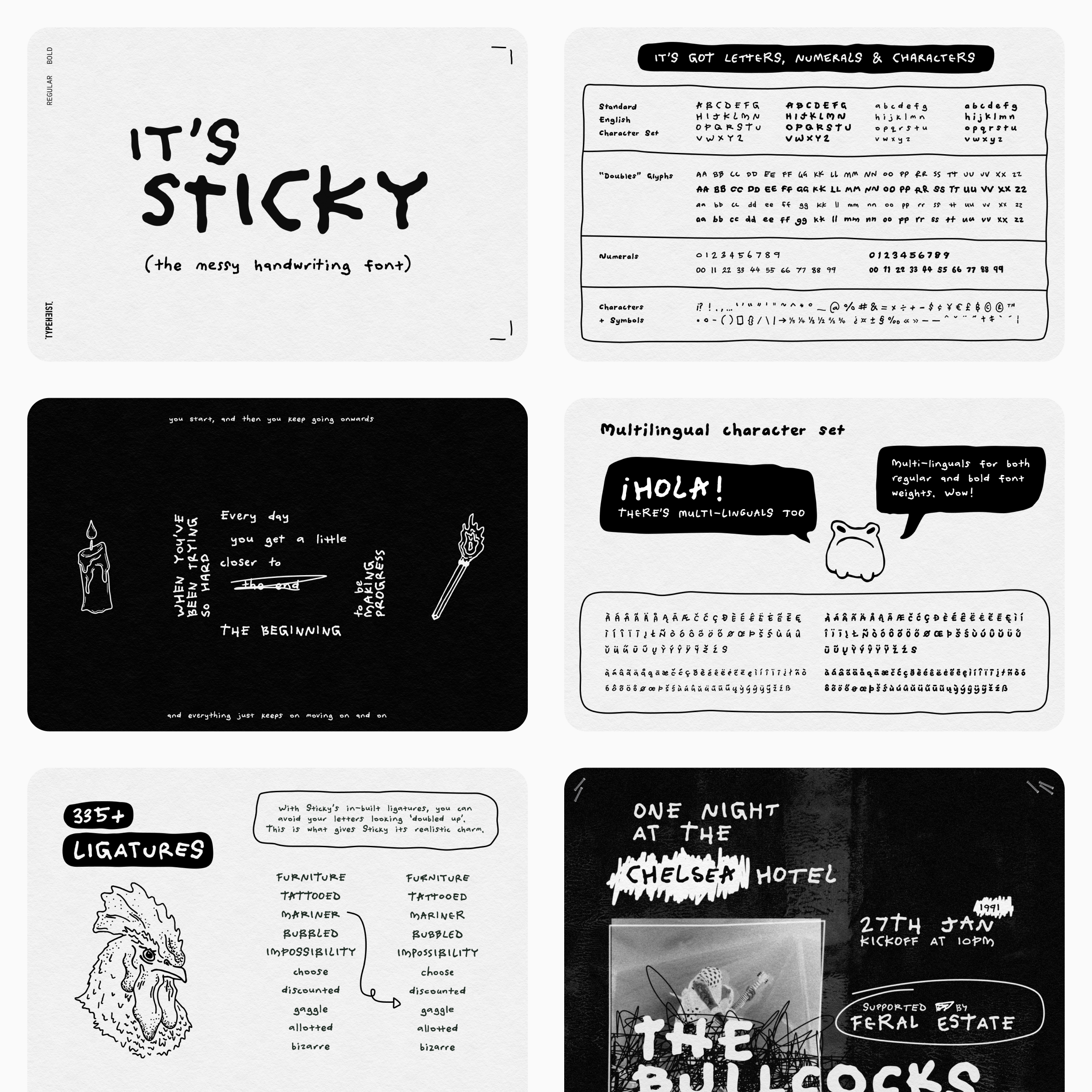 Sticky (the messy handwriting font)