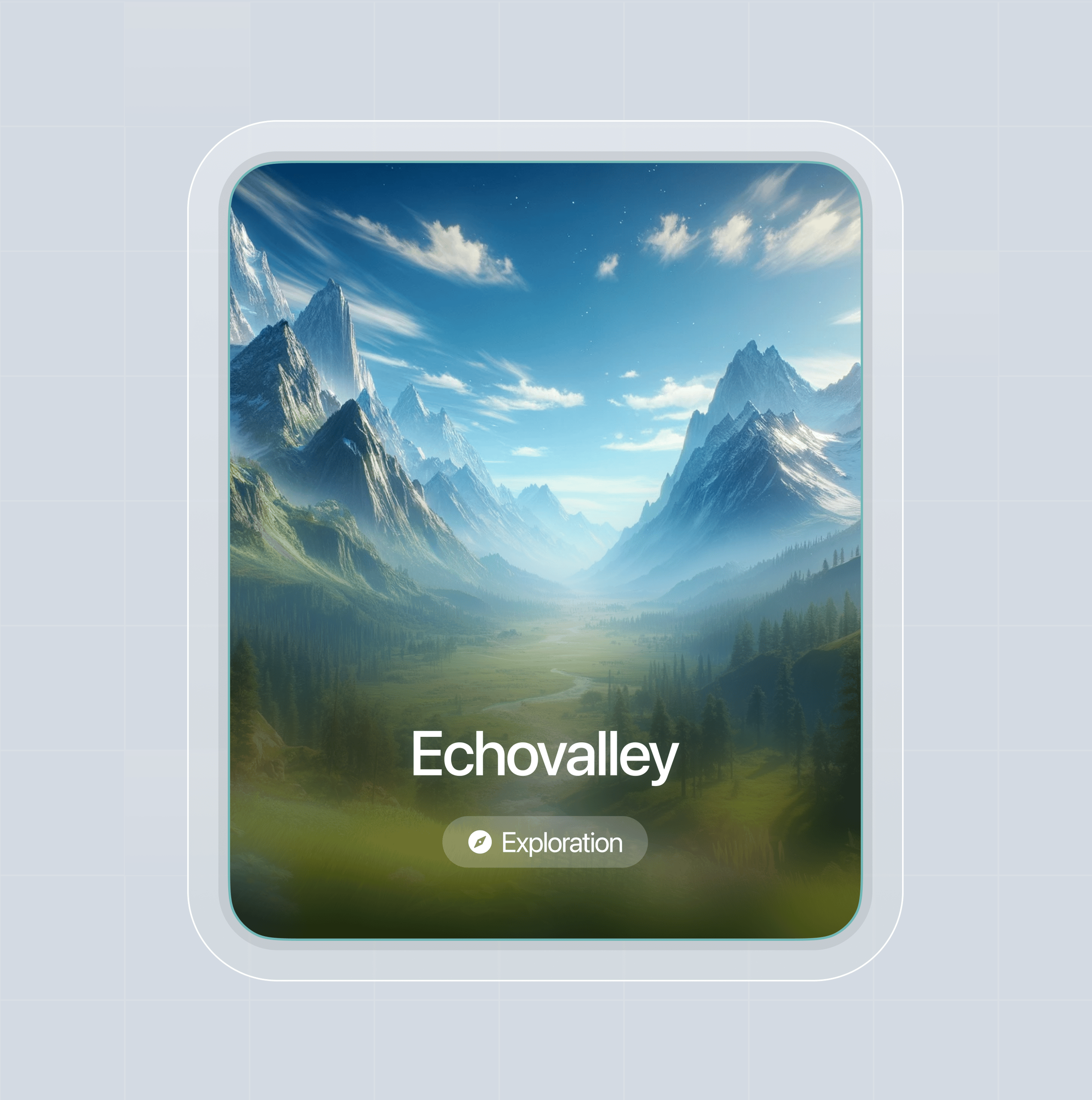 Game Location Card UI ⛰️✨
