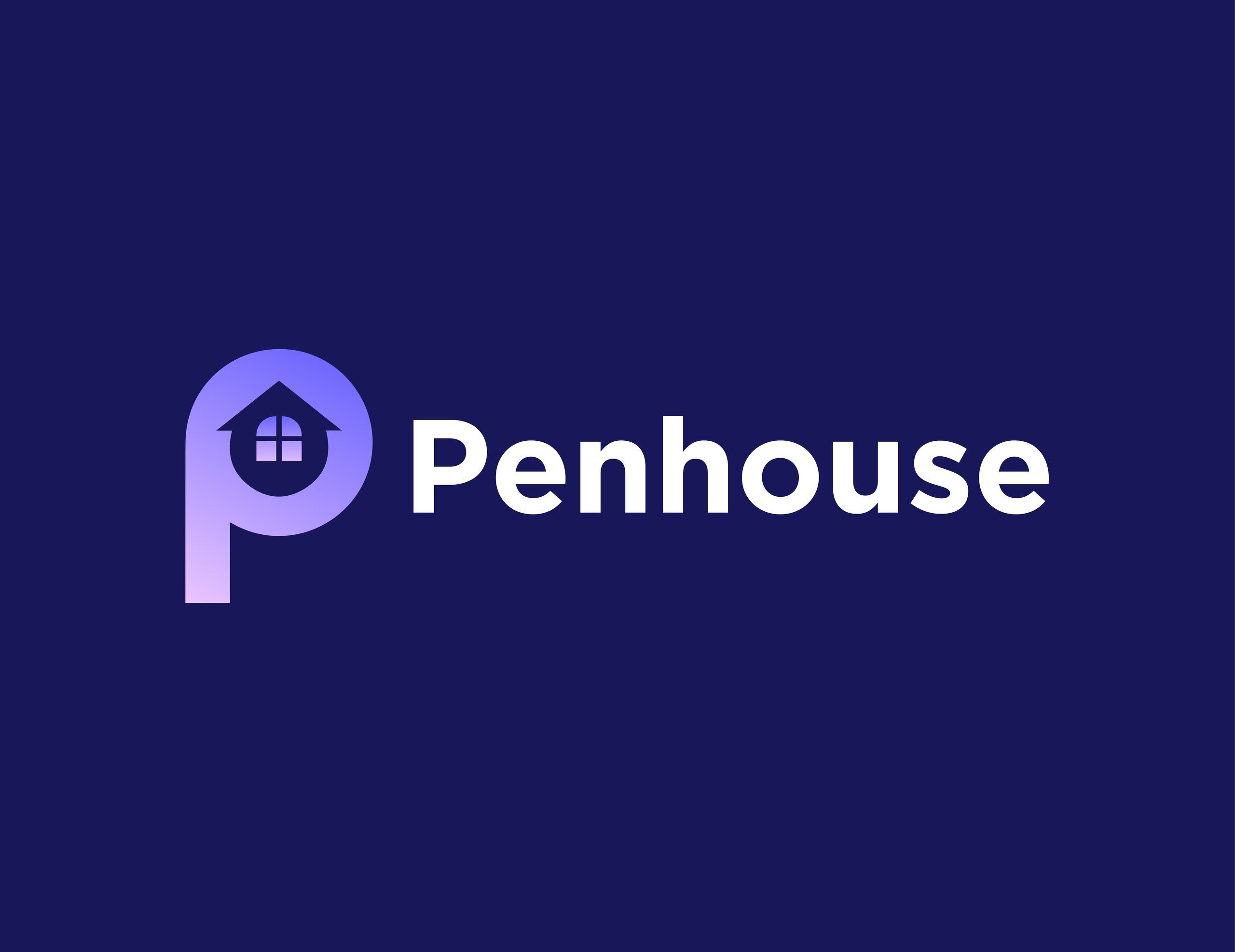 Penthouse Logo - Real Estate Logo - Letter P Logo