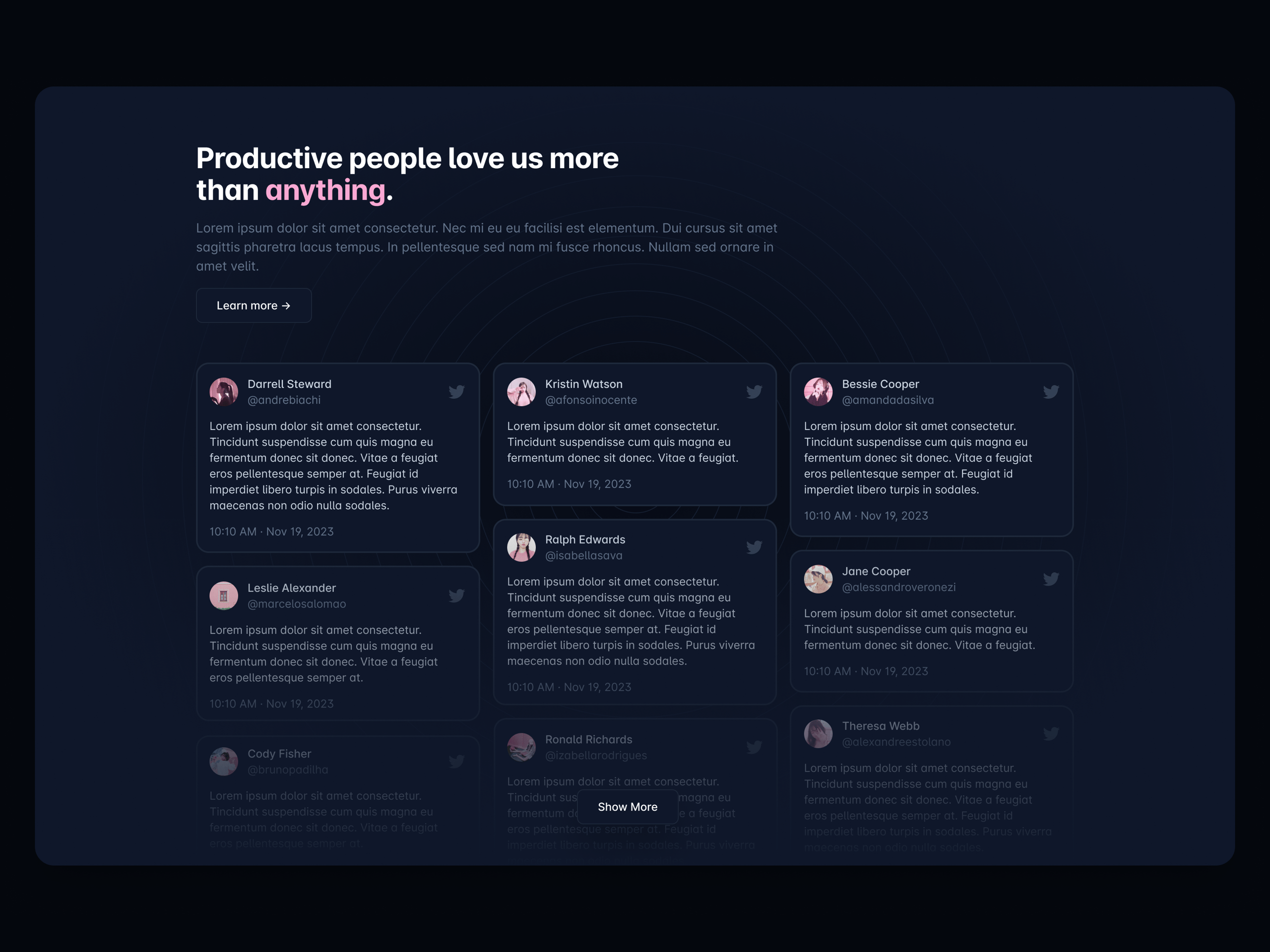 Testimonial Design