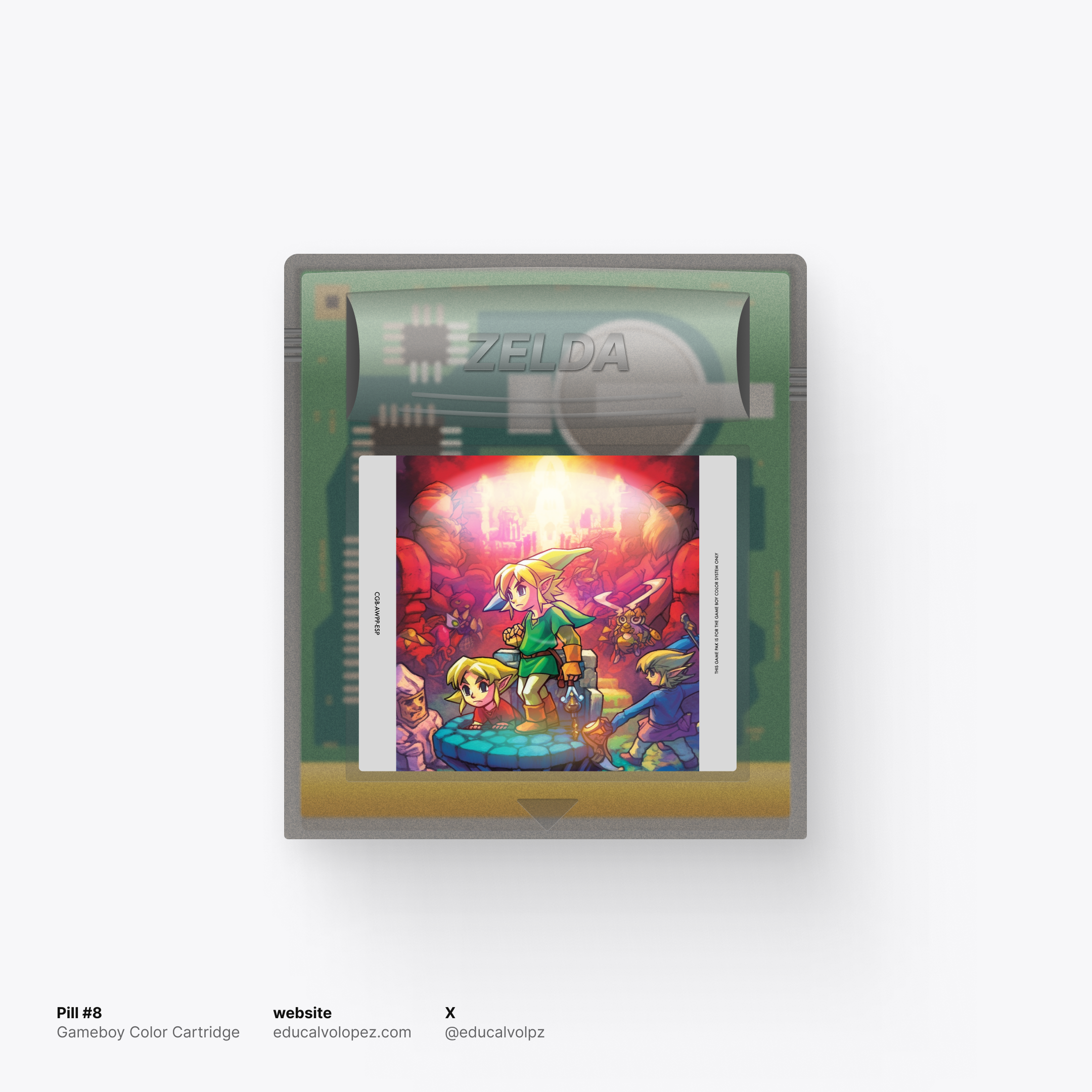 Zelda Gameboy Color Cartridge