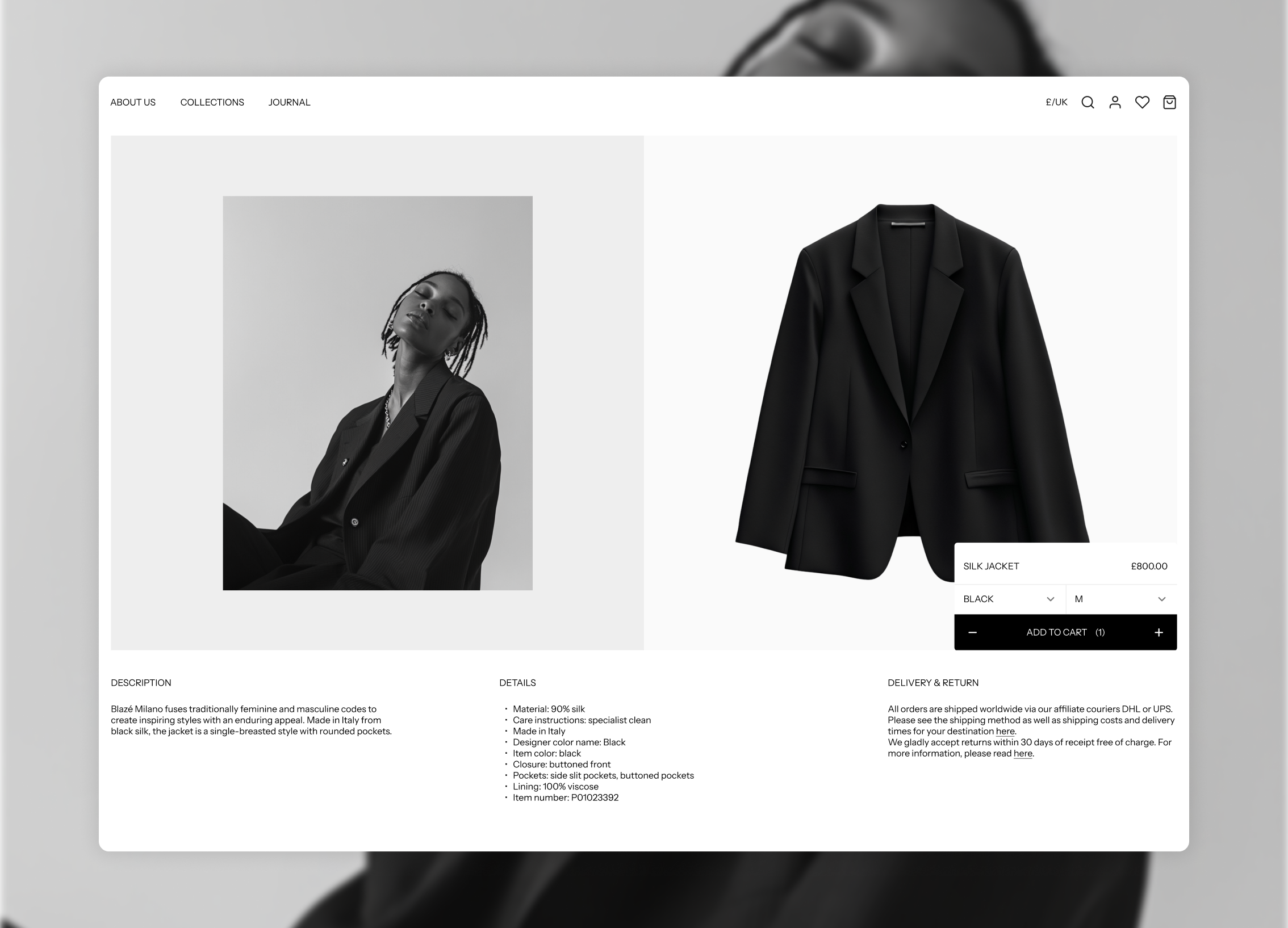Product page