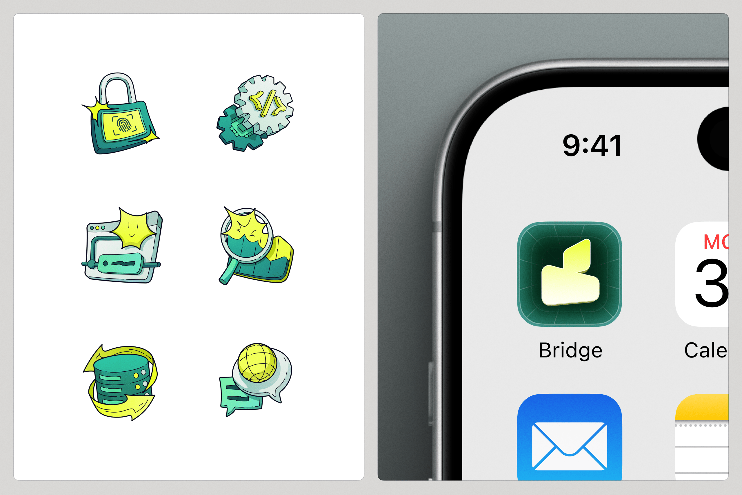CRM workflow platform: icons, illustrations