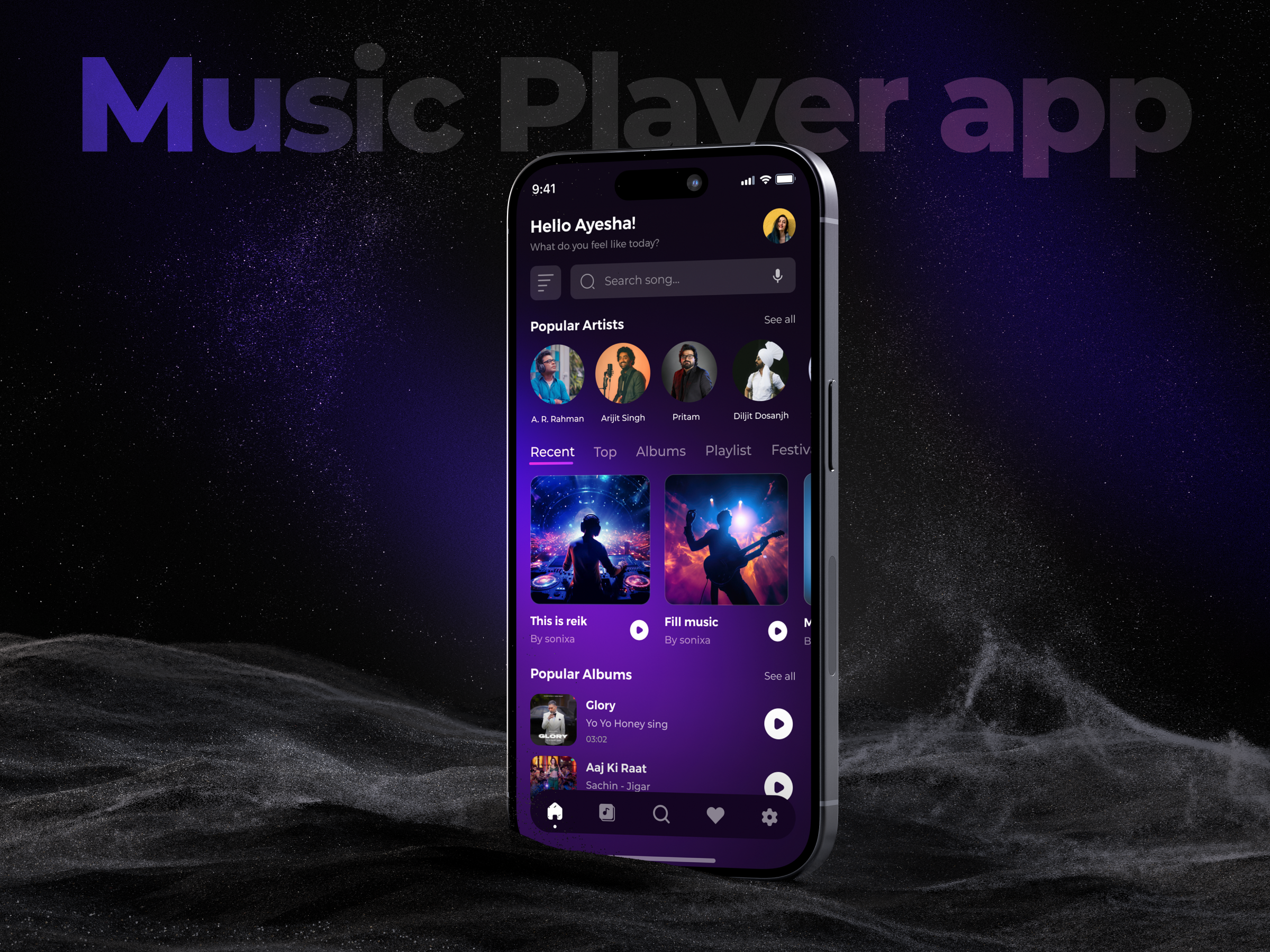 Sonixa - Music player app