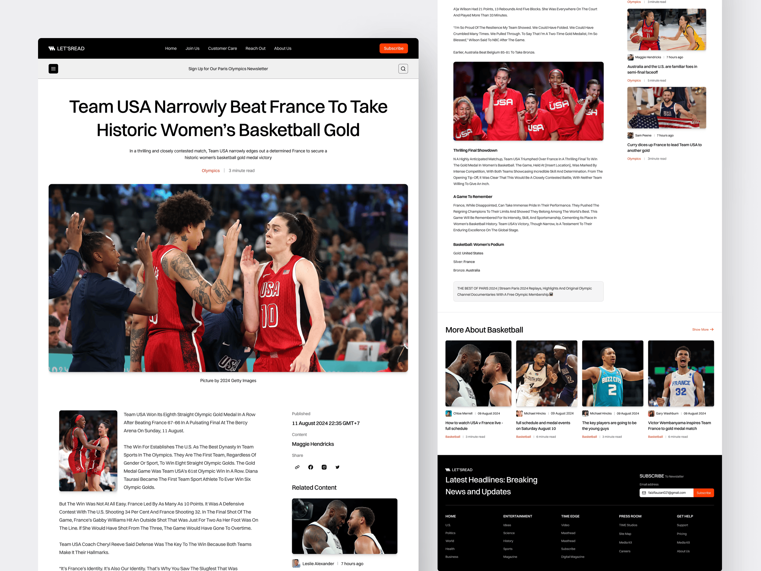 Let’sread - Details Article Page