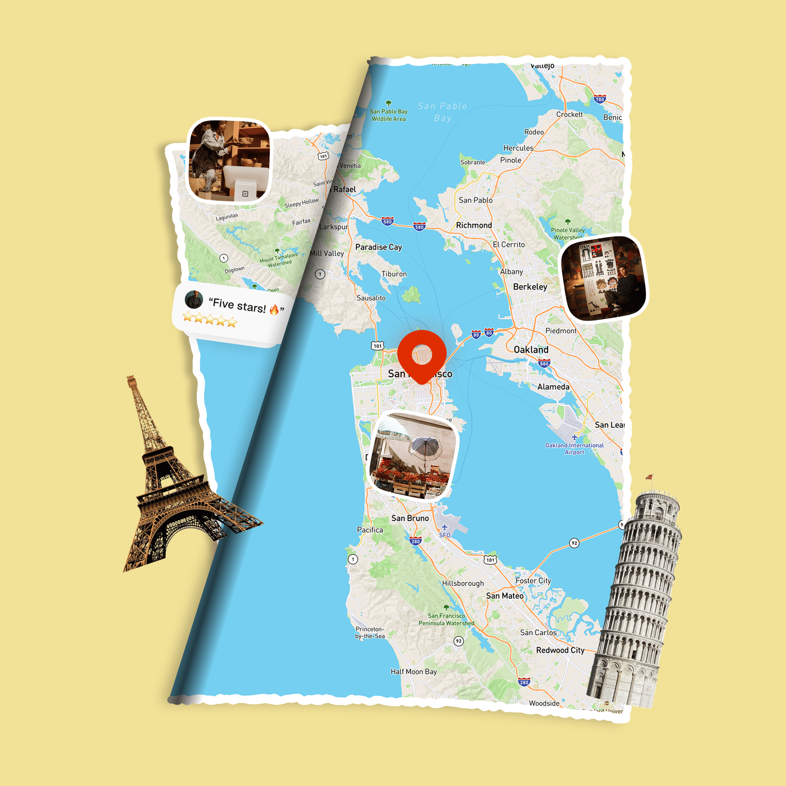 Folded Map Visual